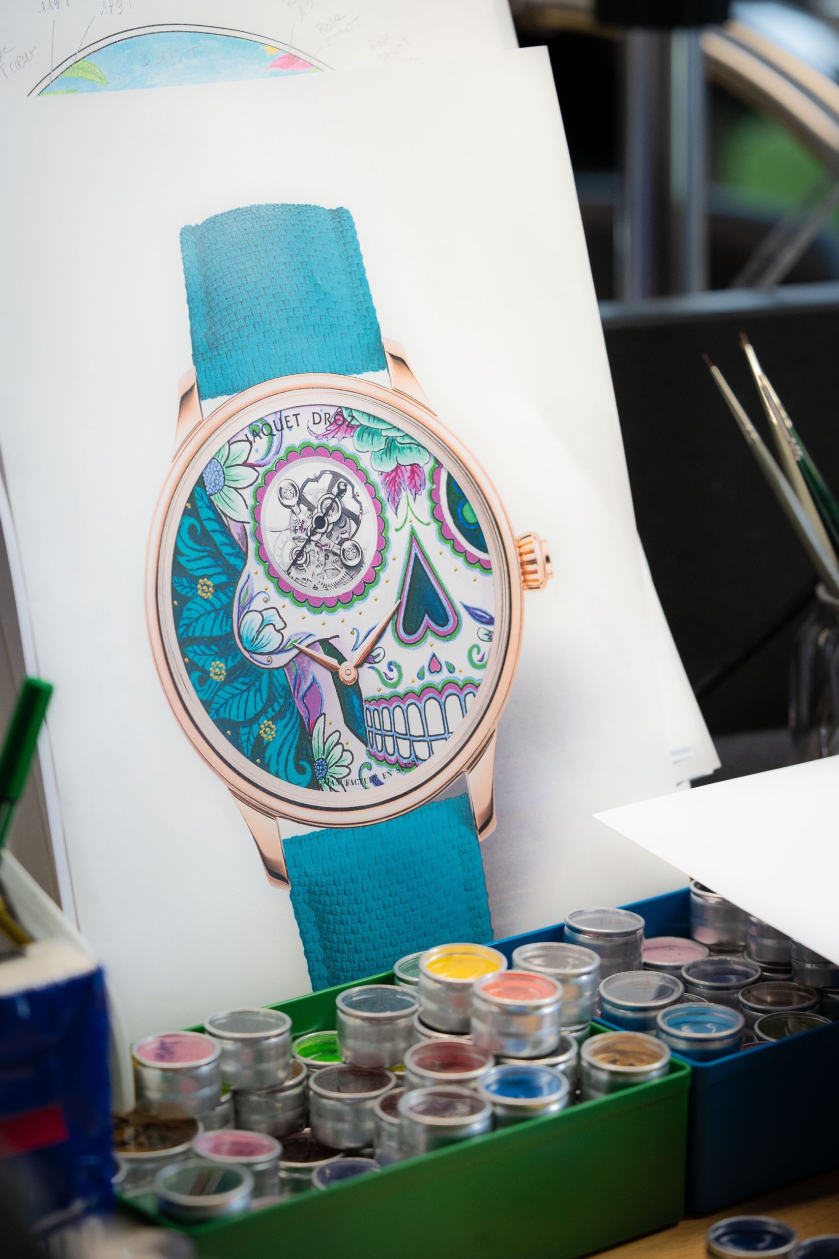 Jaquet Droz Tourbillon Skelet Red Gold Catarina Skull