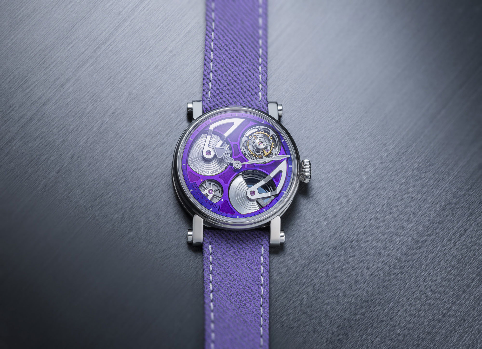 Speake-Marin Openworked Tourbillon Purple Hour