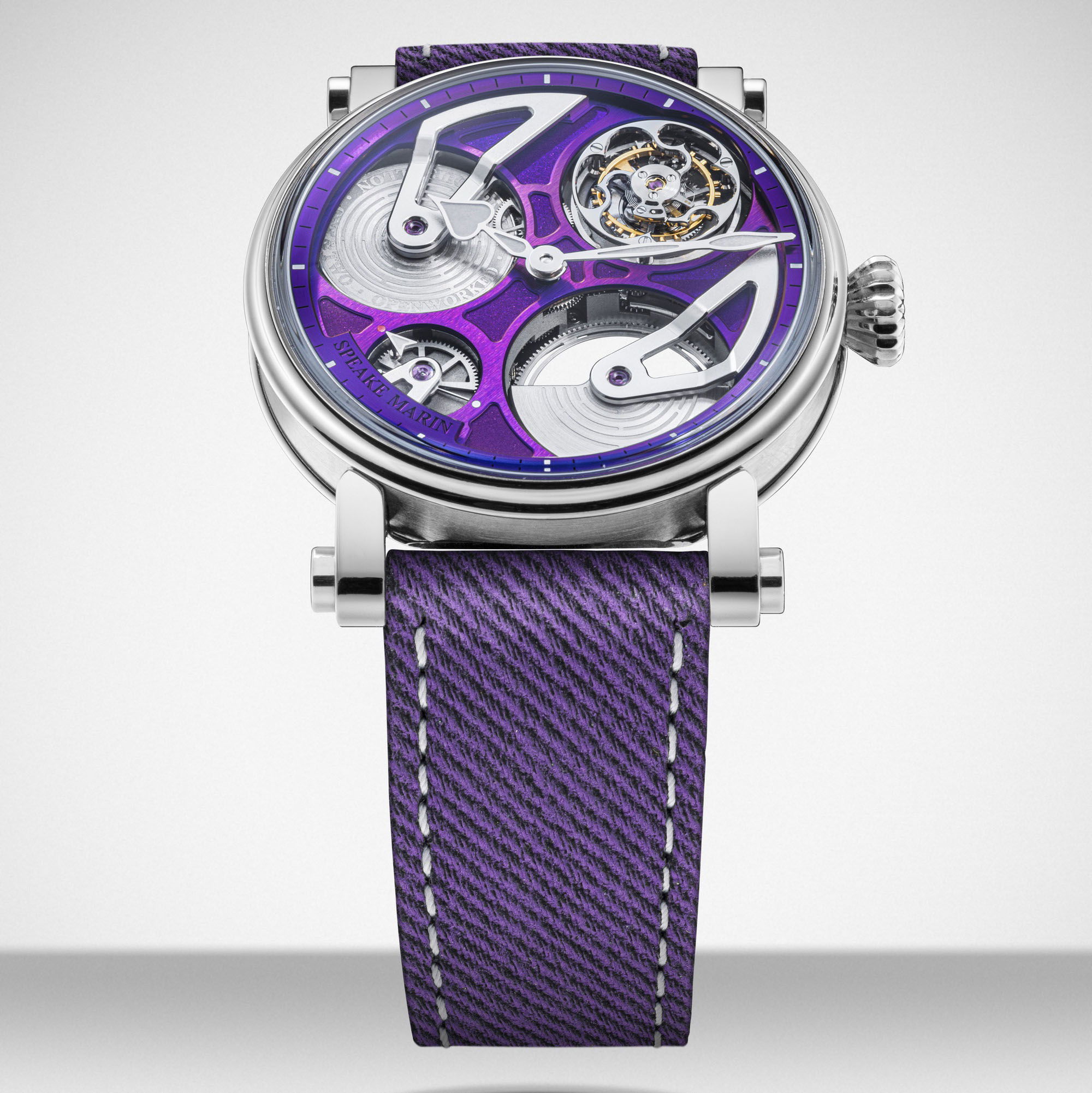 Speake-Marin Openworked Tourbillon Purple Hour