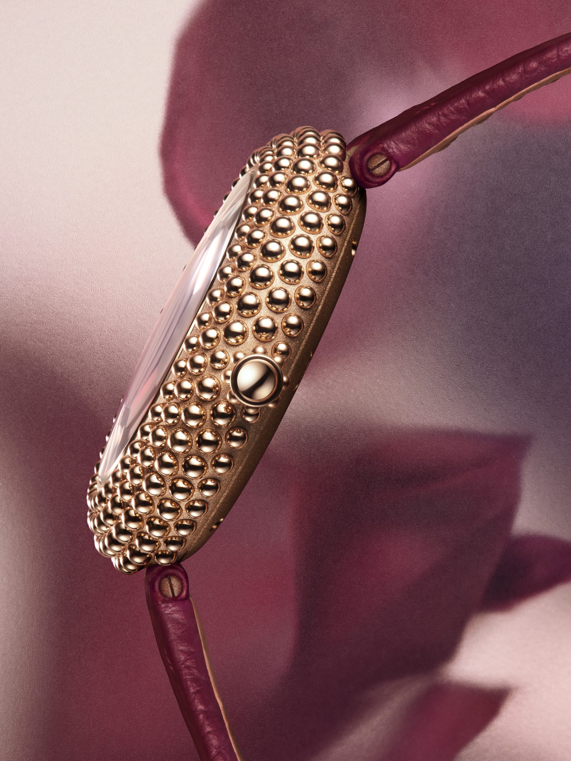 Gerald Genta Gentissima Oursin 36 Burgundy