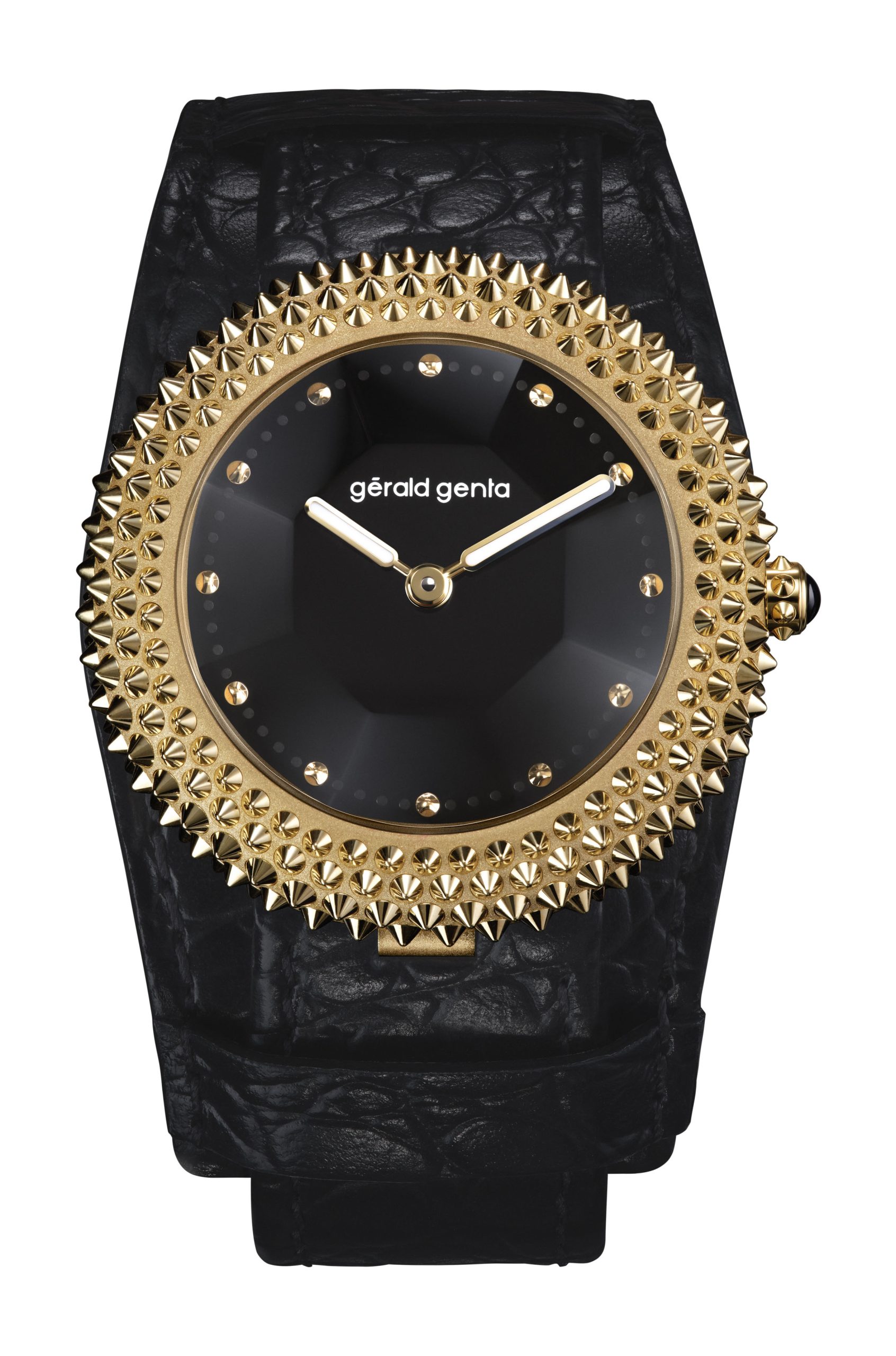 Gerald Genta Gentissima Oursin 36 Black Onyx