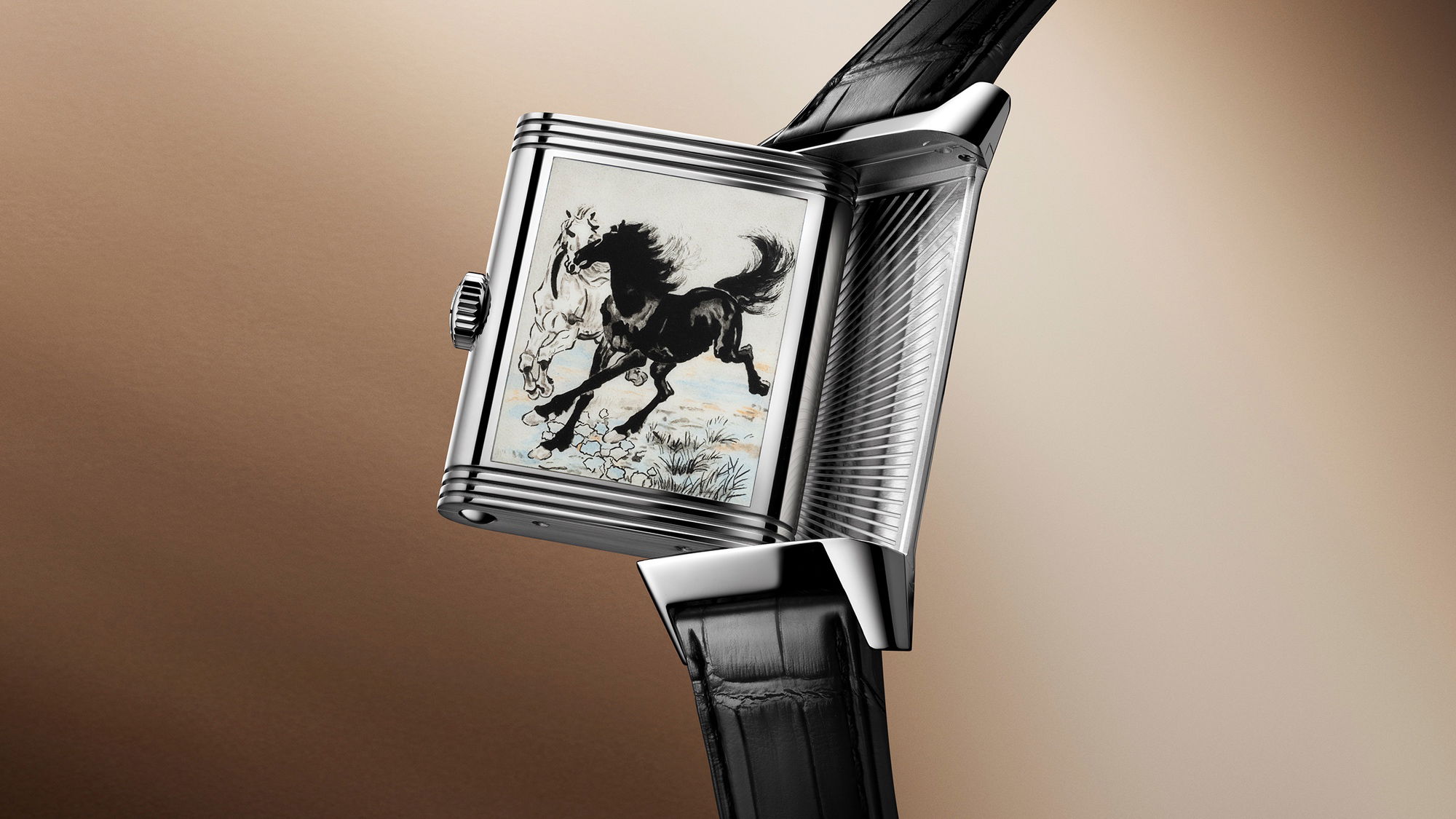 Jaeger-LeCoultre Reverso Tribute Enamel Xu Beihong  &quot;Two Horses&quot;