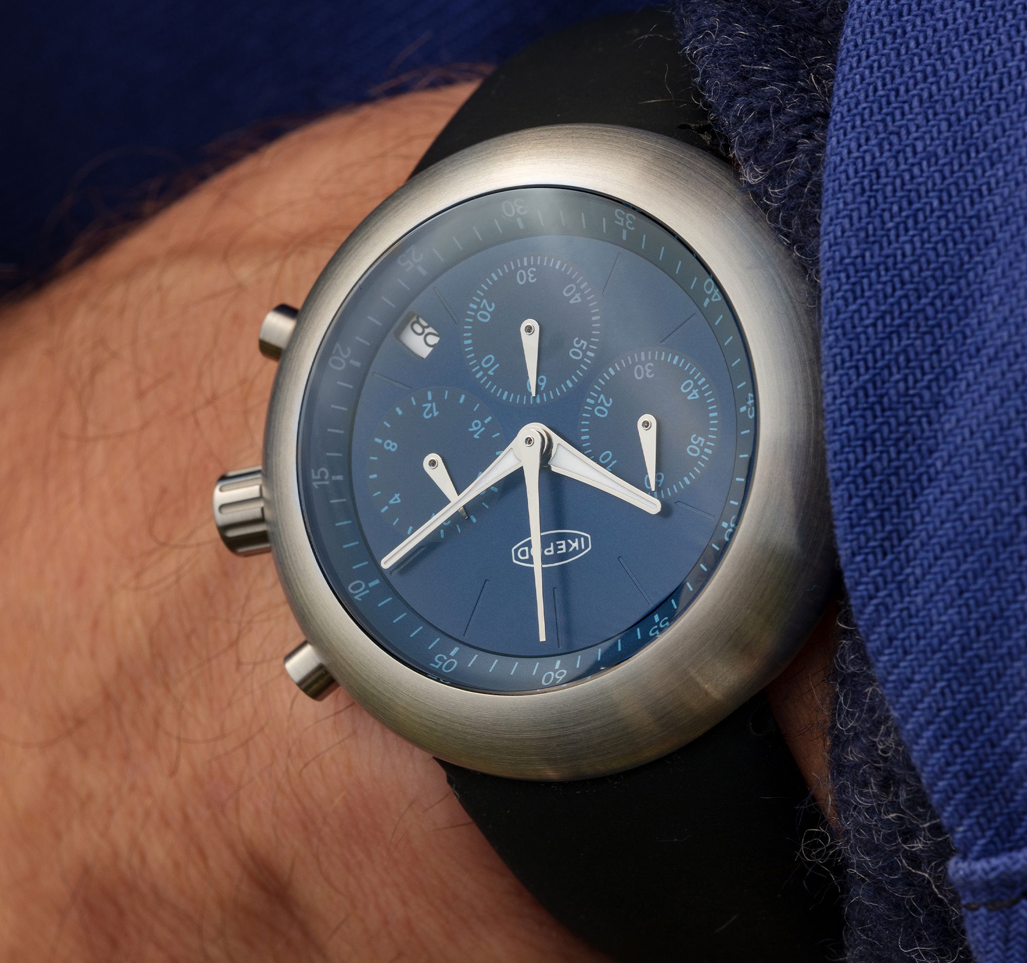 Ikepod Chronopod Blue Suede