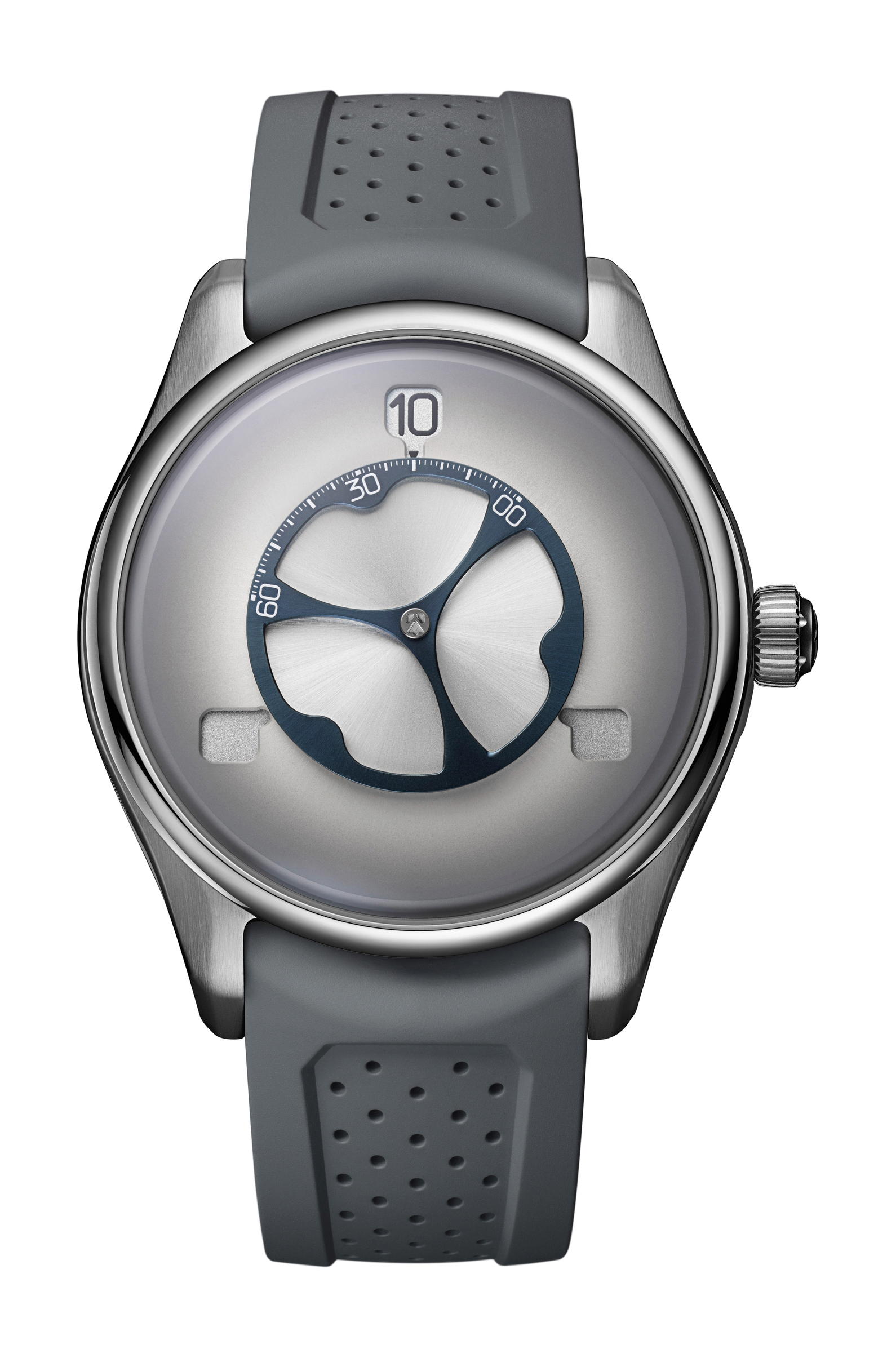 H. Moser & Cie Pioneer Flying Hours White Fumé
