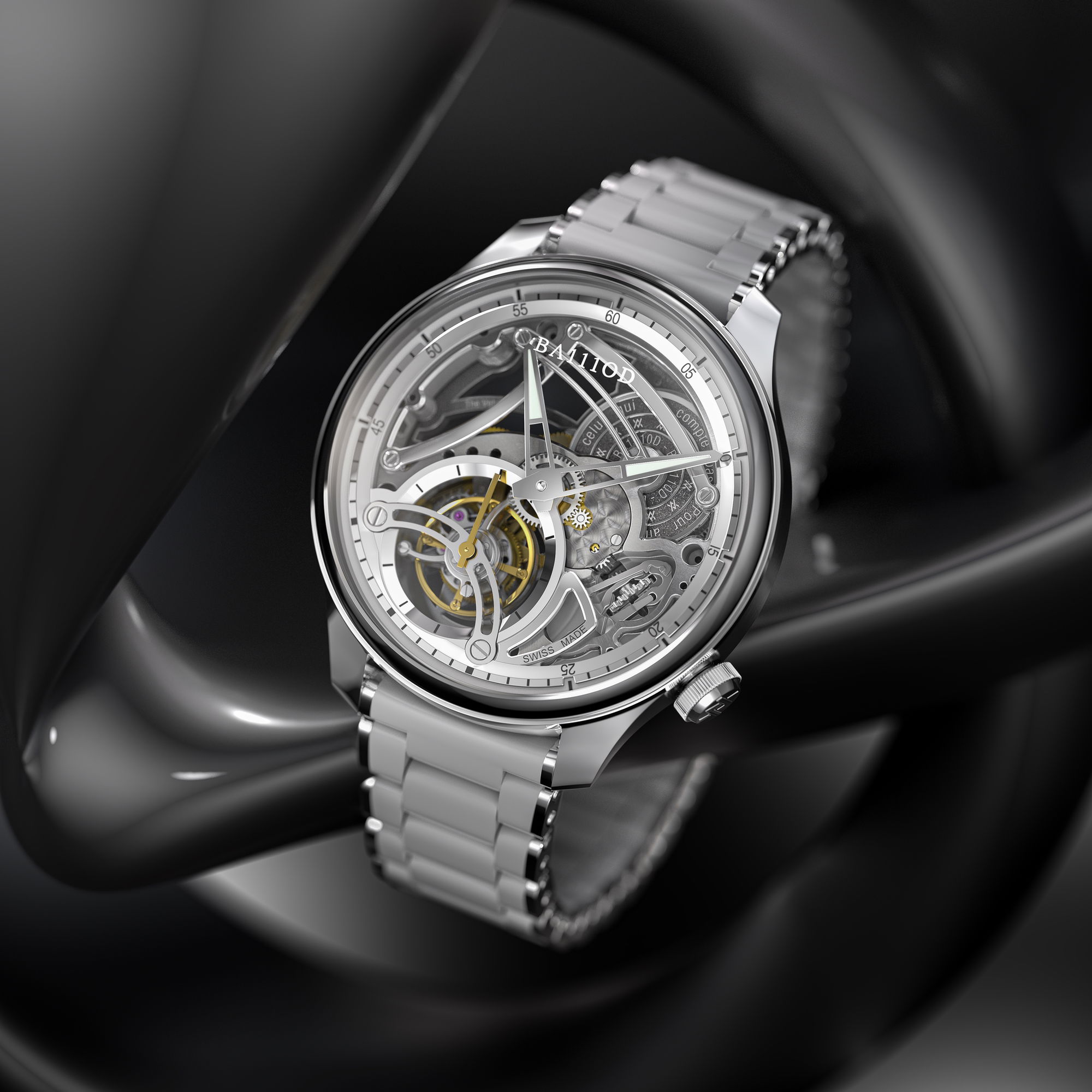 BA111OD Chapter 4 Skeleton Tourbillon  Ice White