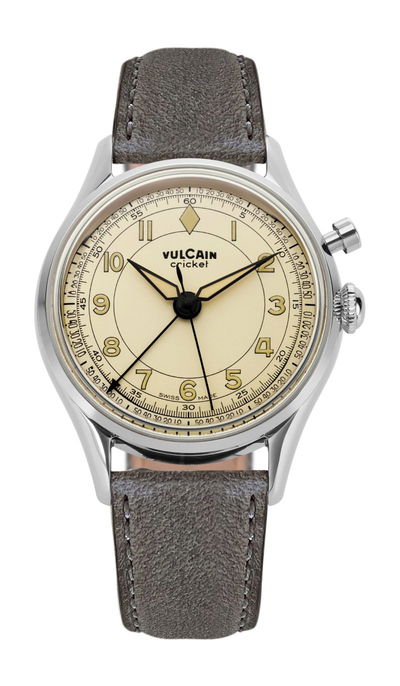 Vulcain Cricket Classique 36 Eggshell Gray