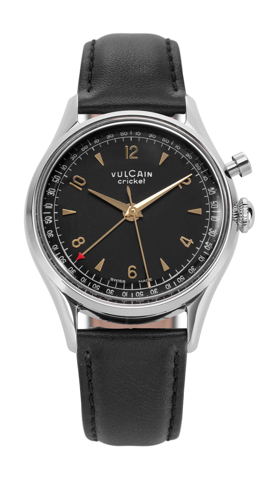 Vulcain Cricket Tradition 39 Black &amp; Gold