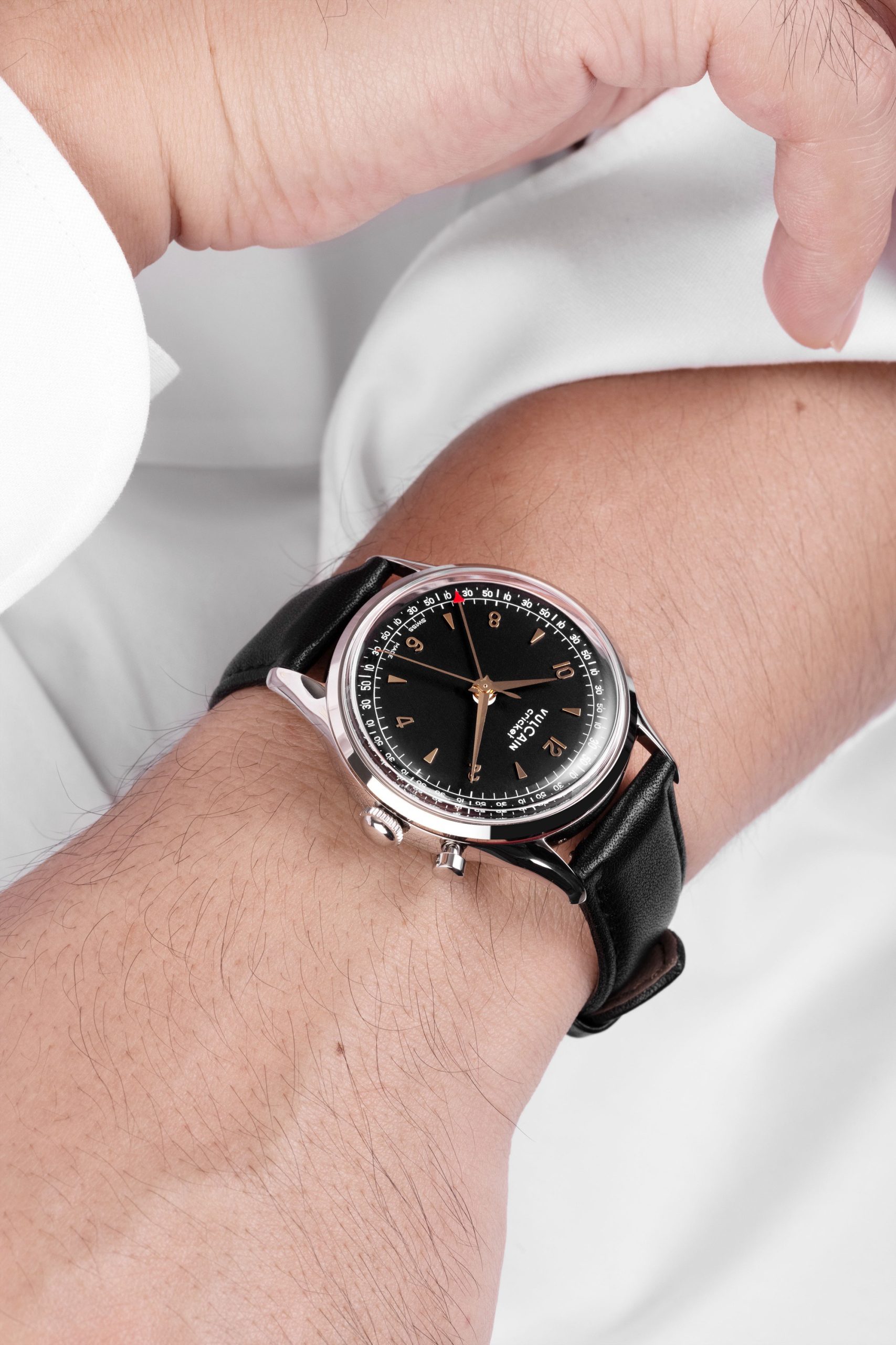 Vulcain Cricket Tradition 39 Black &amp; Gold