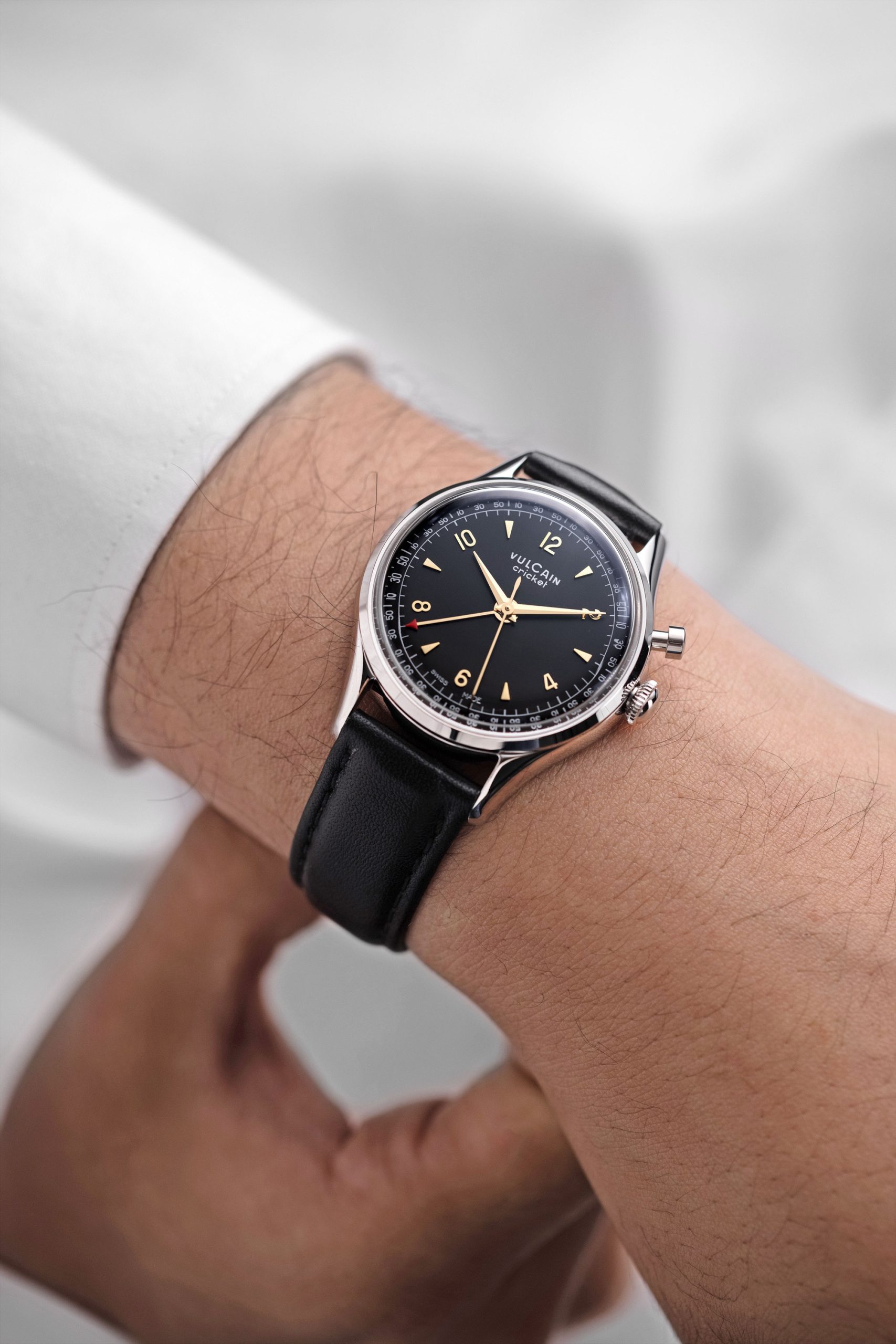 Vulcain Cricket Tradition 39 Black &amp; Gold