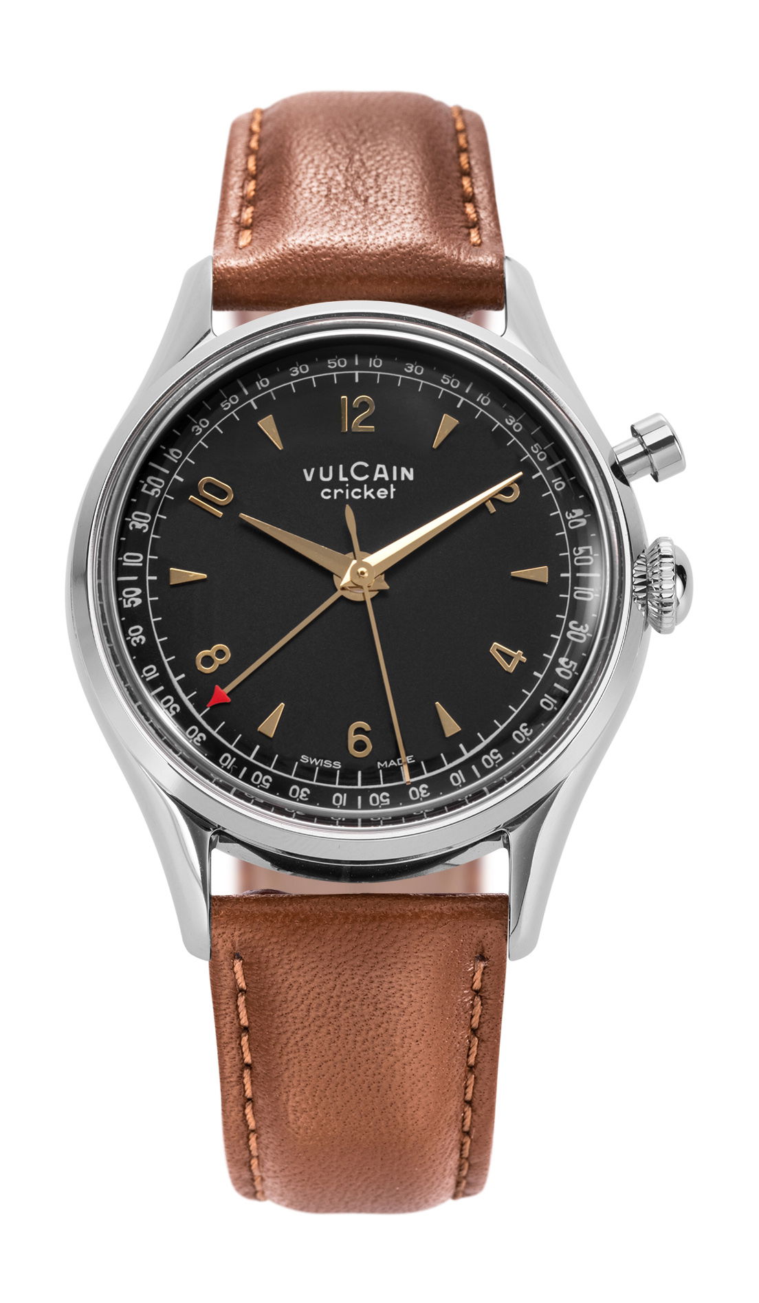 Vulcain Cricket Tradition 39 Black &amp; Gold