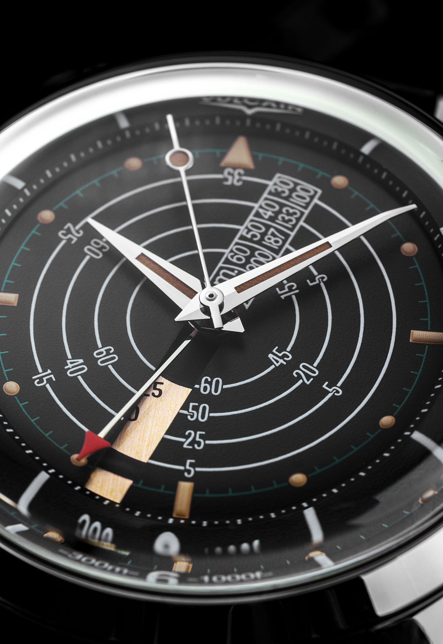 Vulcain Nautical Black Beige Patina