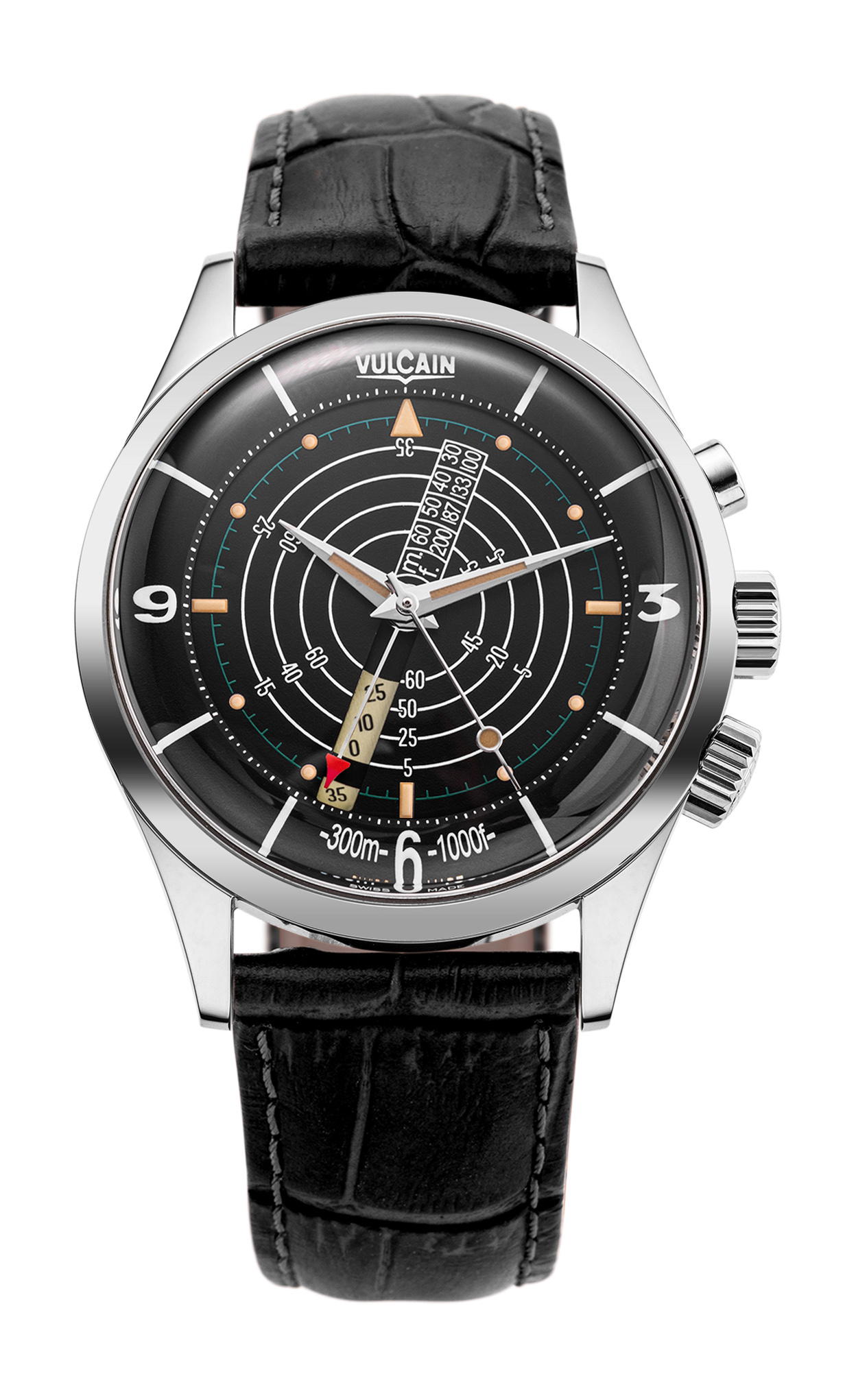 Vulcain Nautical Black Beige Patina