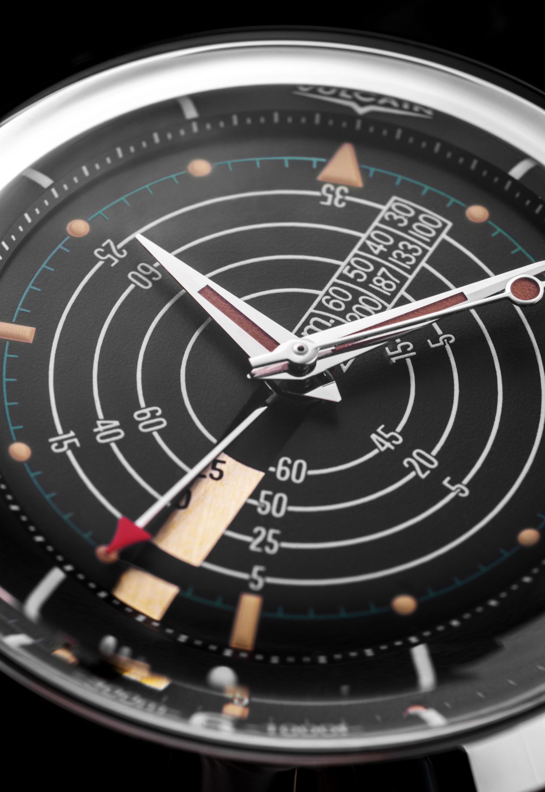 Vulcain Nautical Black Beige Patina