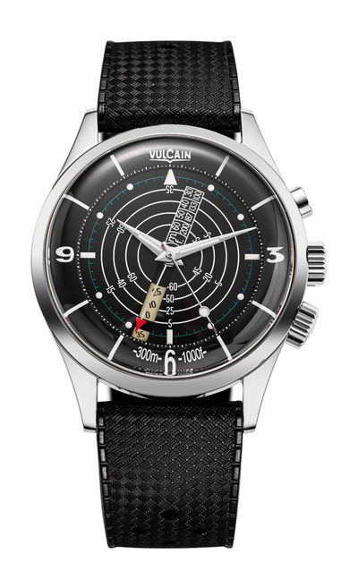 Vulcain Nautical Black White Luminova