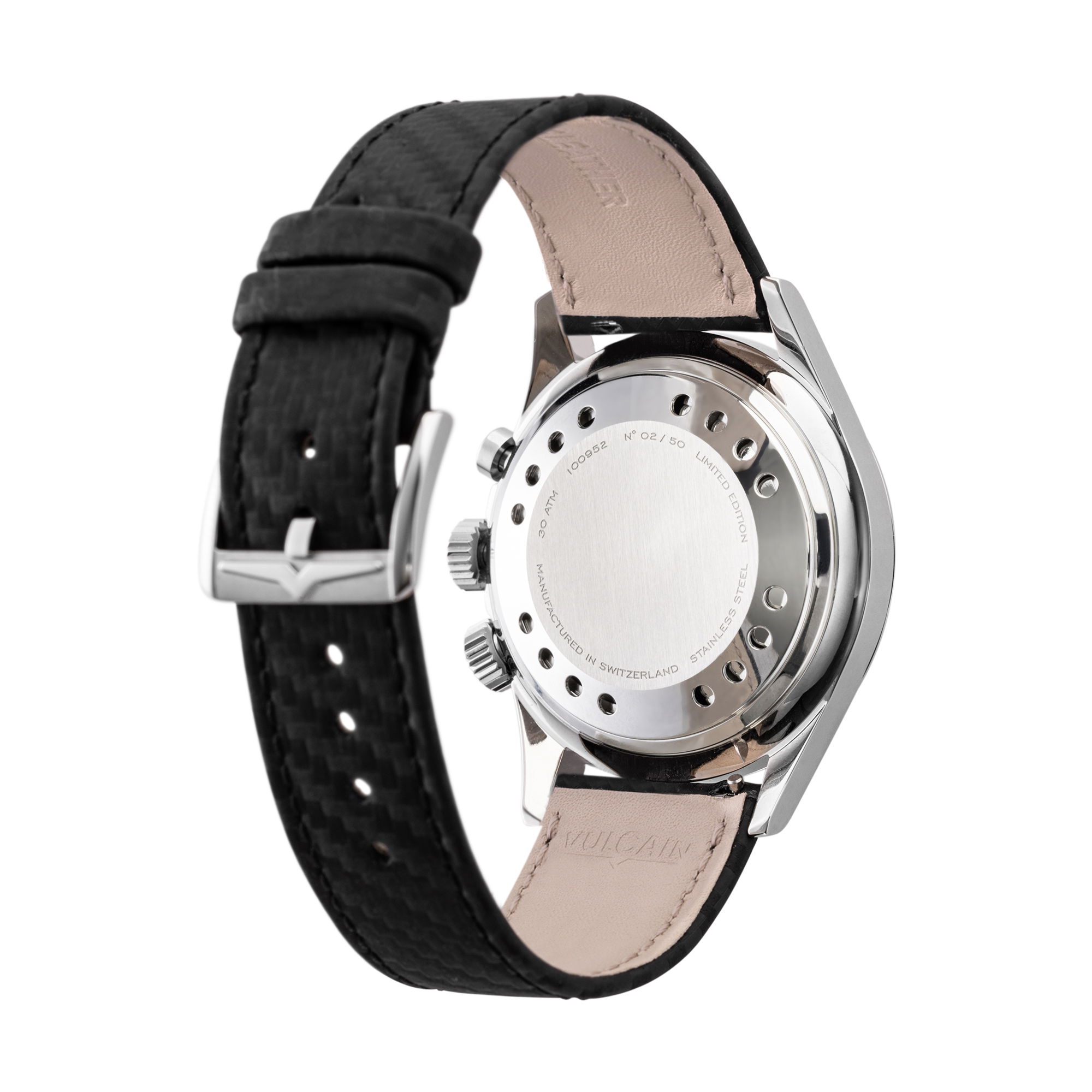 Vulcain Nautical Black White Luminova