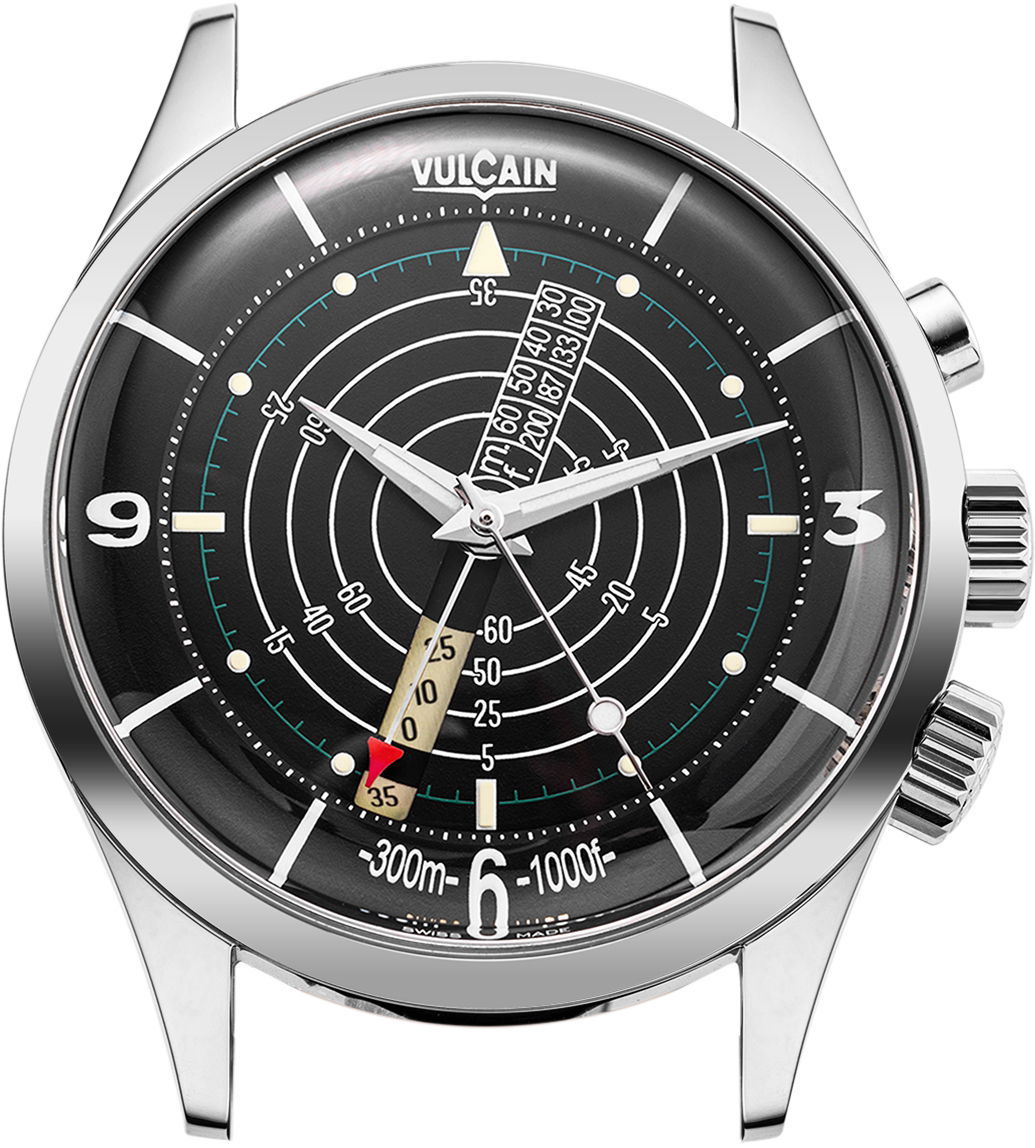 Vulcain Nautical Black White Luminova