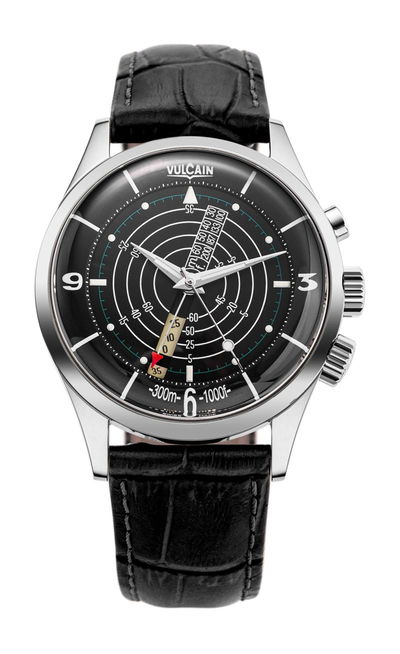 Vulcain Nautical Black White Luminova