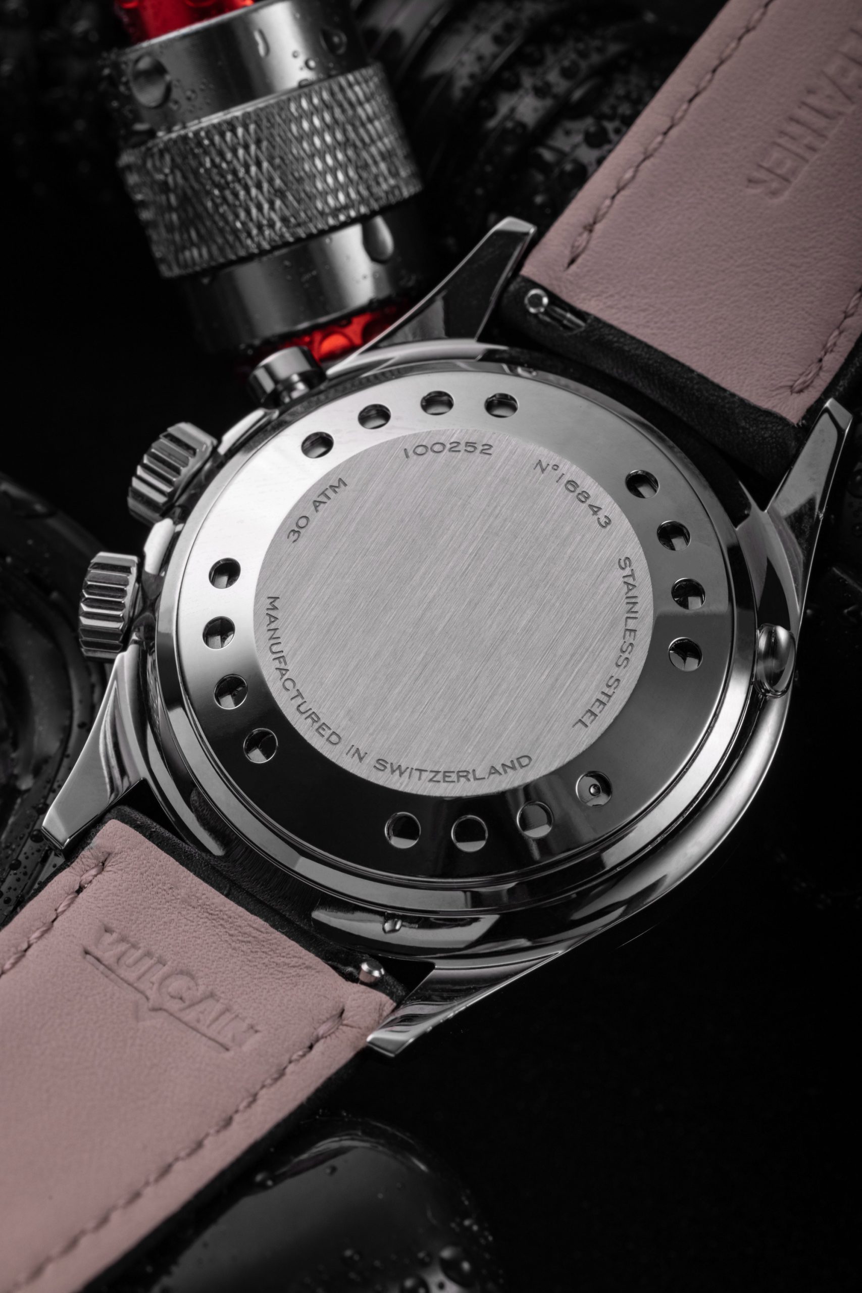 Vulcain Nautical Black White Luminova