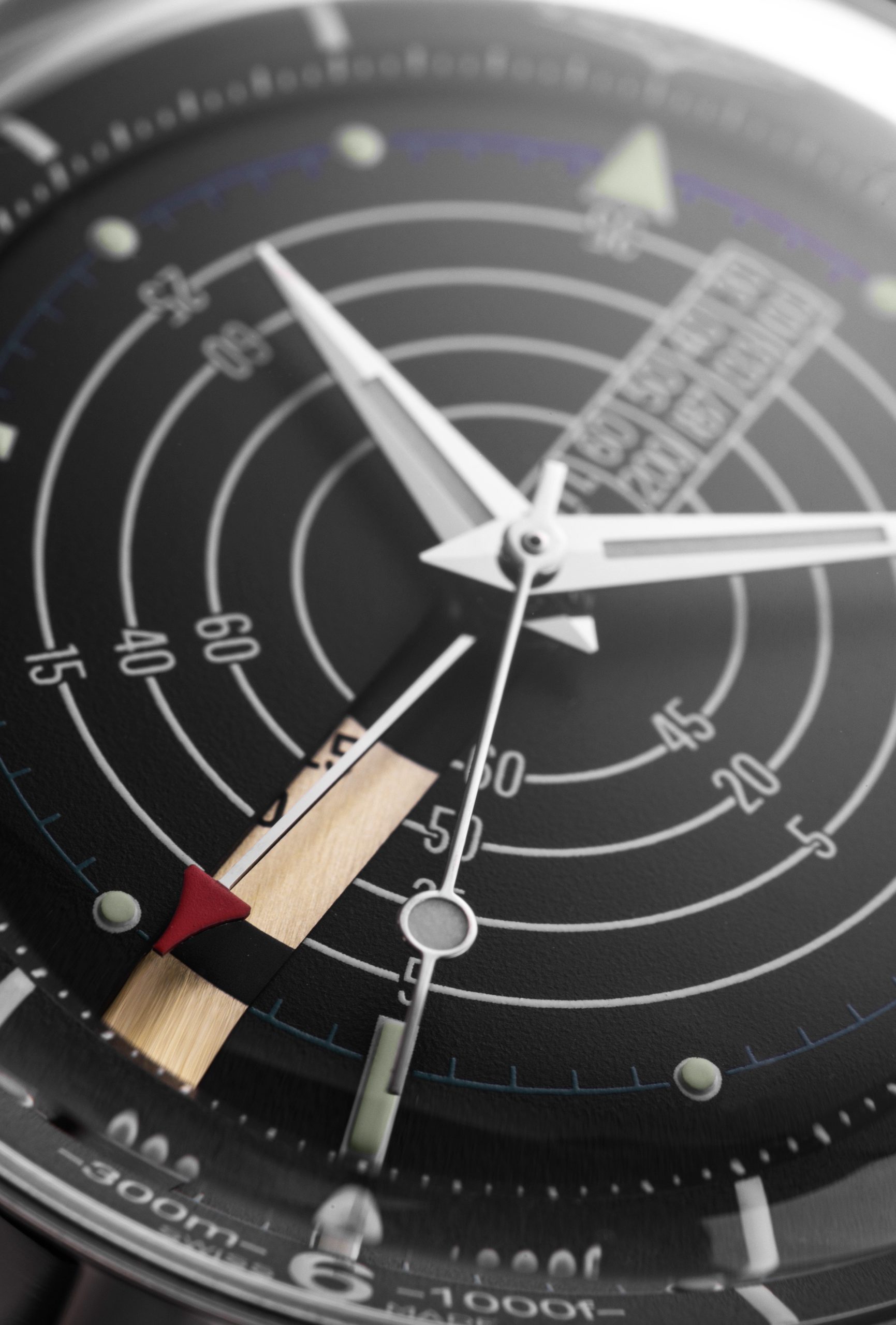 Vulcain Nautical Black White Luminova