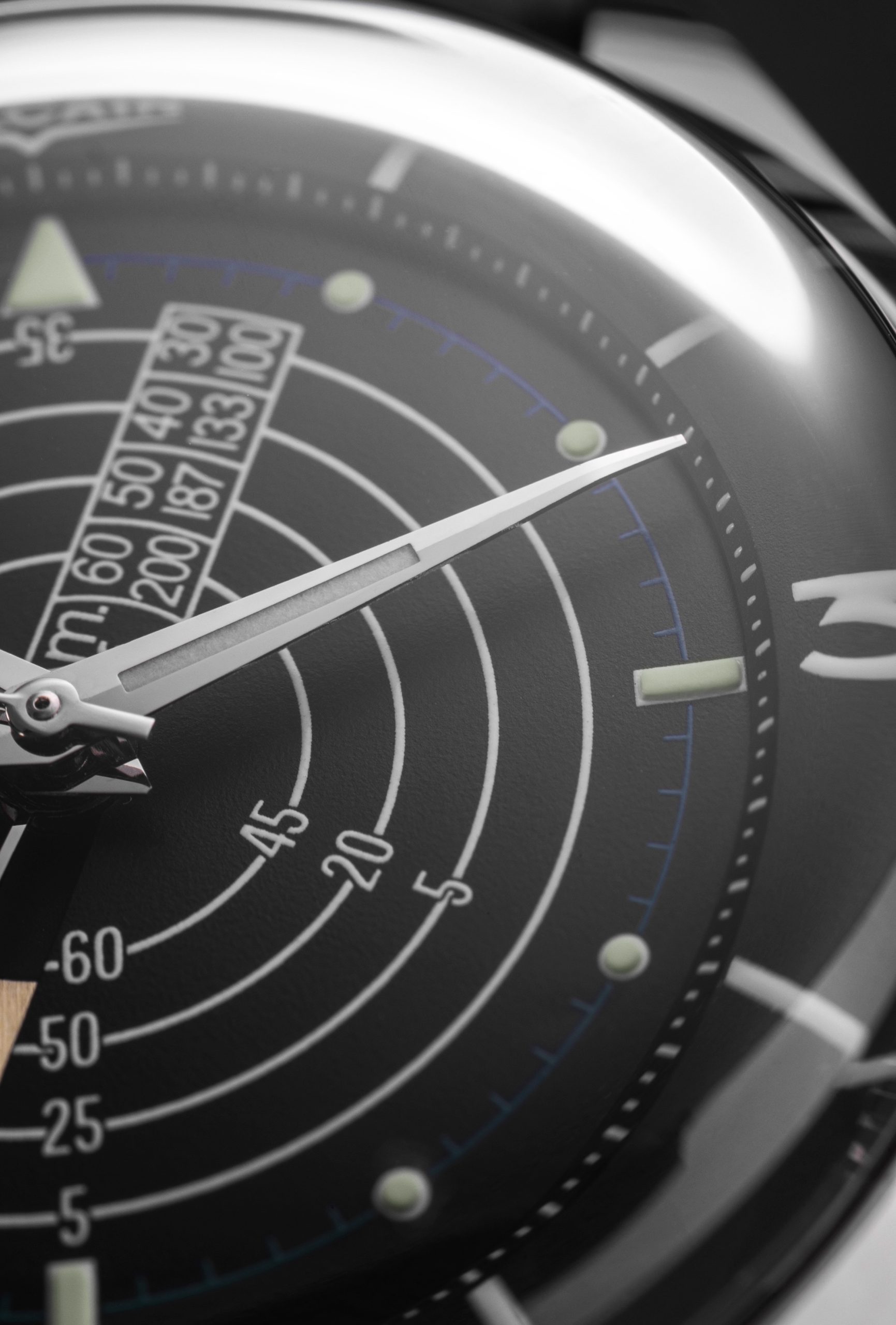 Vulcain Nautical Black White Luminova