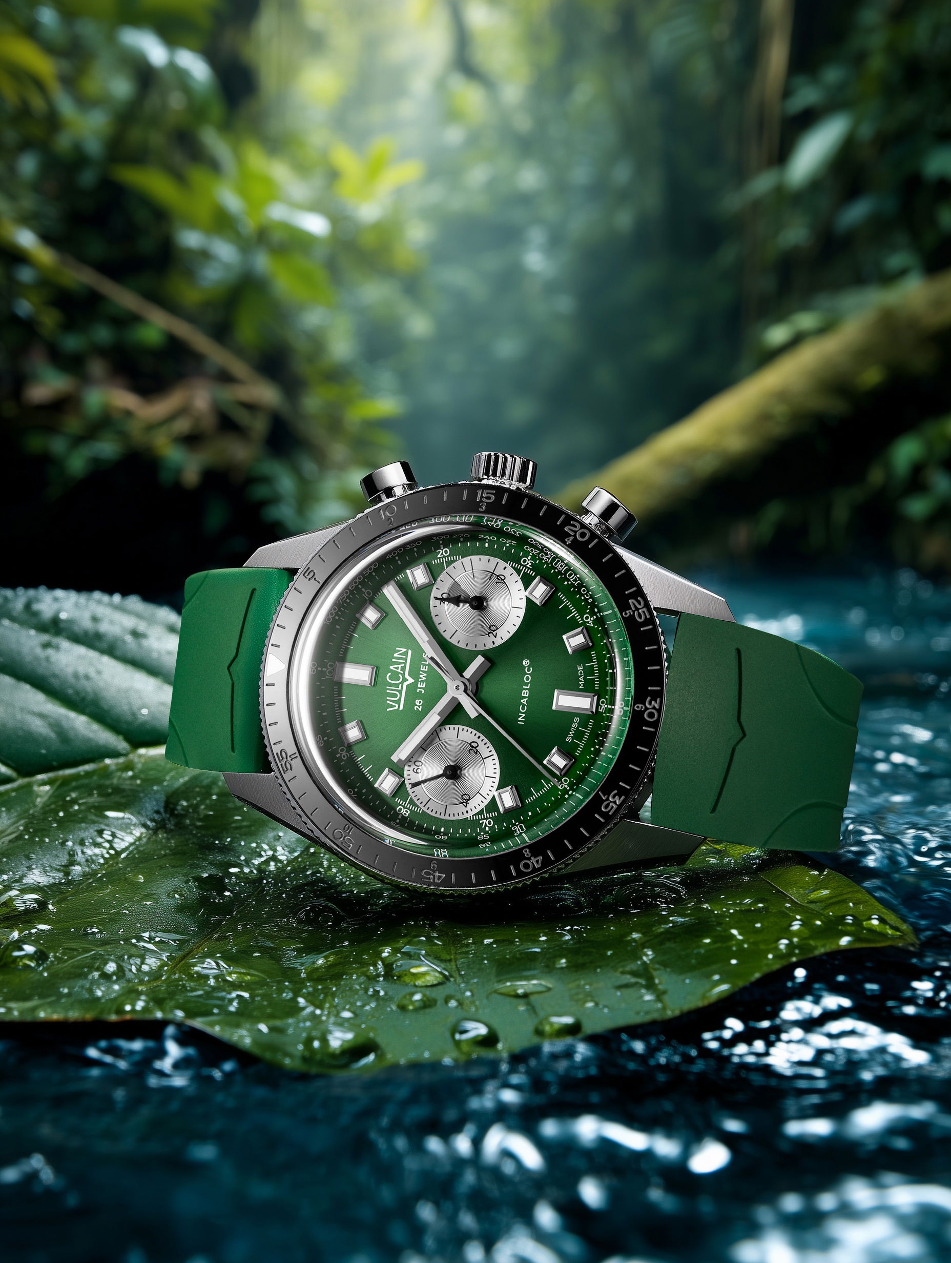 Vulcain Skindiver Chronograph Green