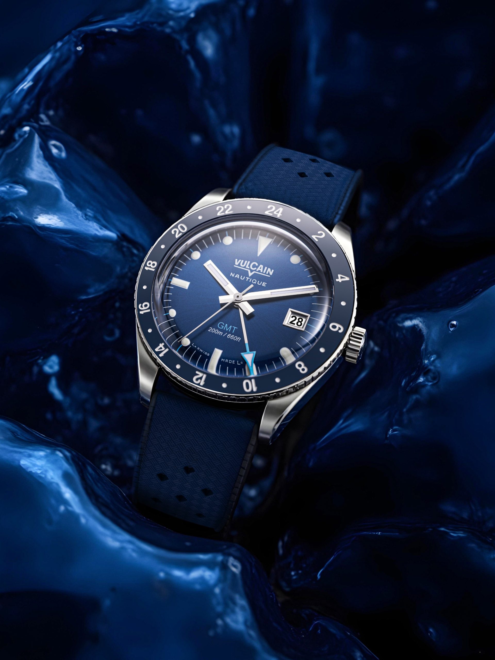 Vulcain Skindiver GMT Blue