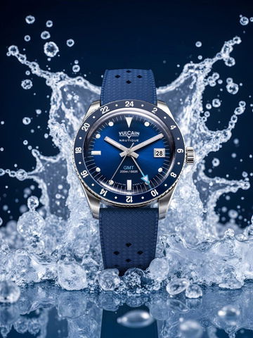 Vulcain Skindiver GMT Blue