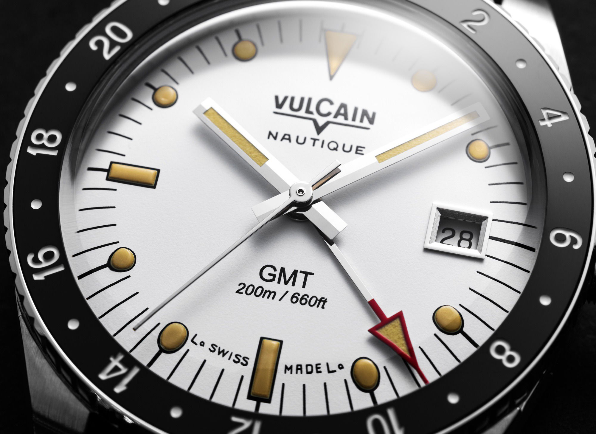 Vulcain Skindiver GMT White