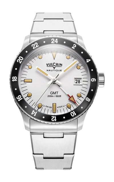 Vulcain Skindiver GMT White