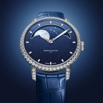 Arnold &amp; Son Perpetual Moon 38 White Gold Aventurine
