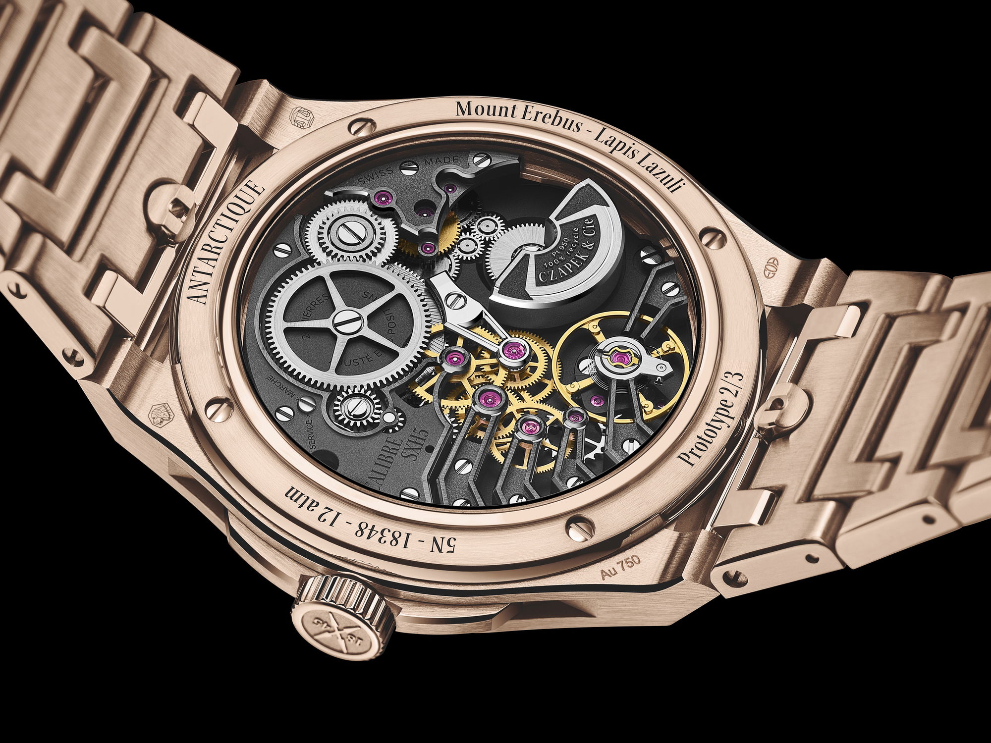 Czapek Antarctique Mount Erebus Lapis-Lazuli