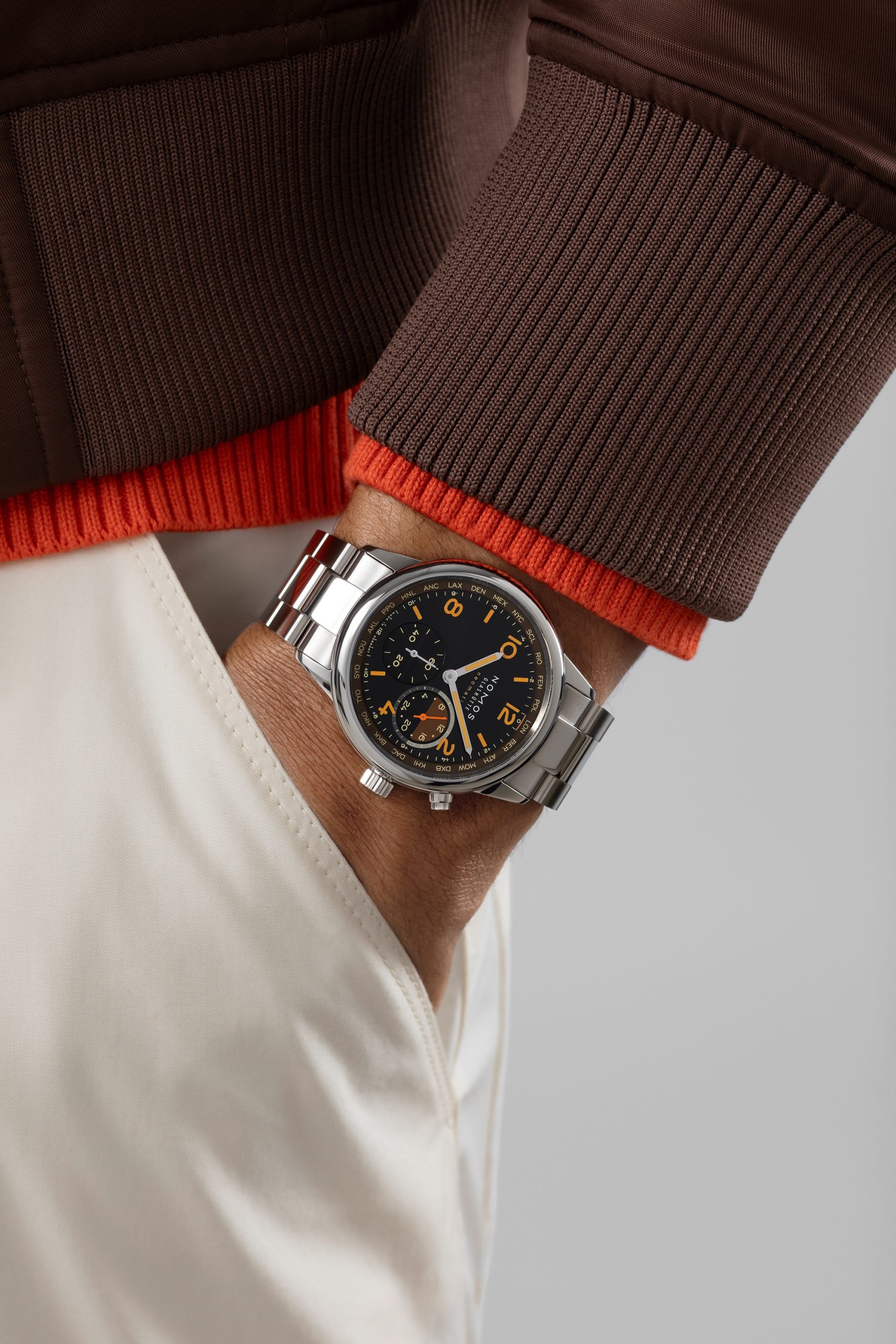 Nomos Glashütte Club Sport neomatik Worldtimer Grid