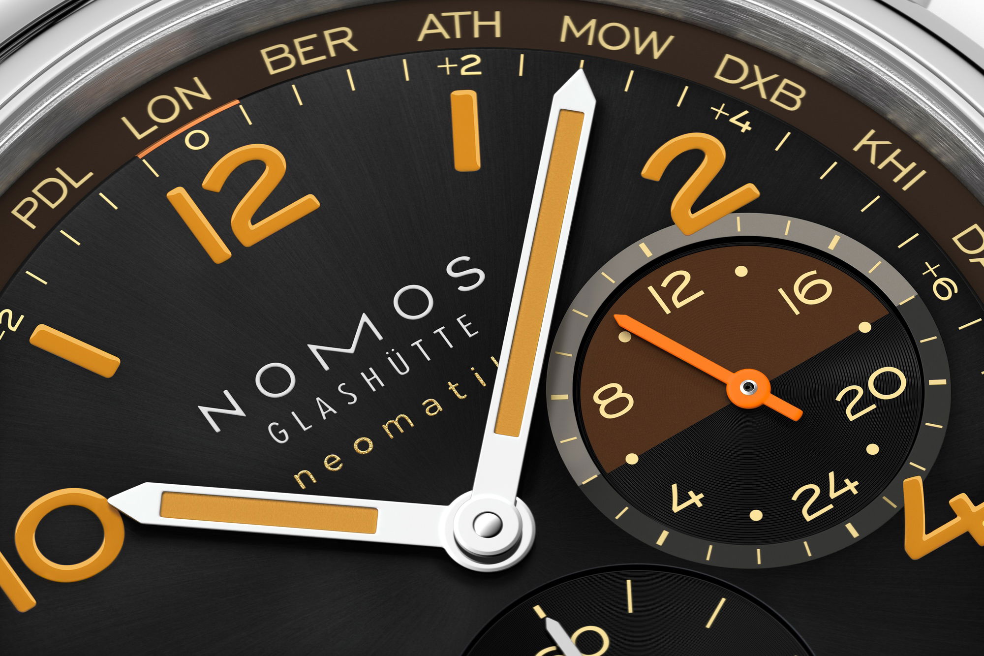 Nomos Glashütte Club Sport neomatik Worldtimer Grid