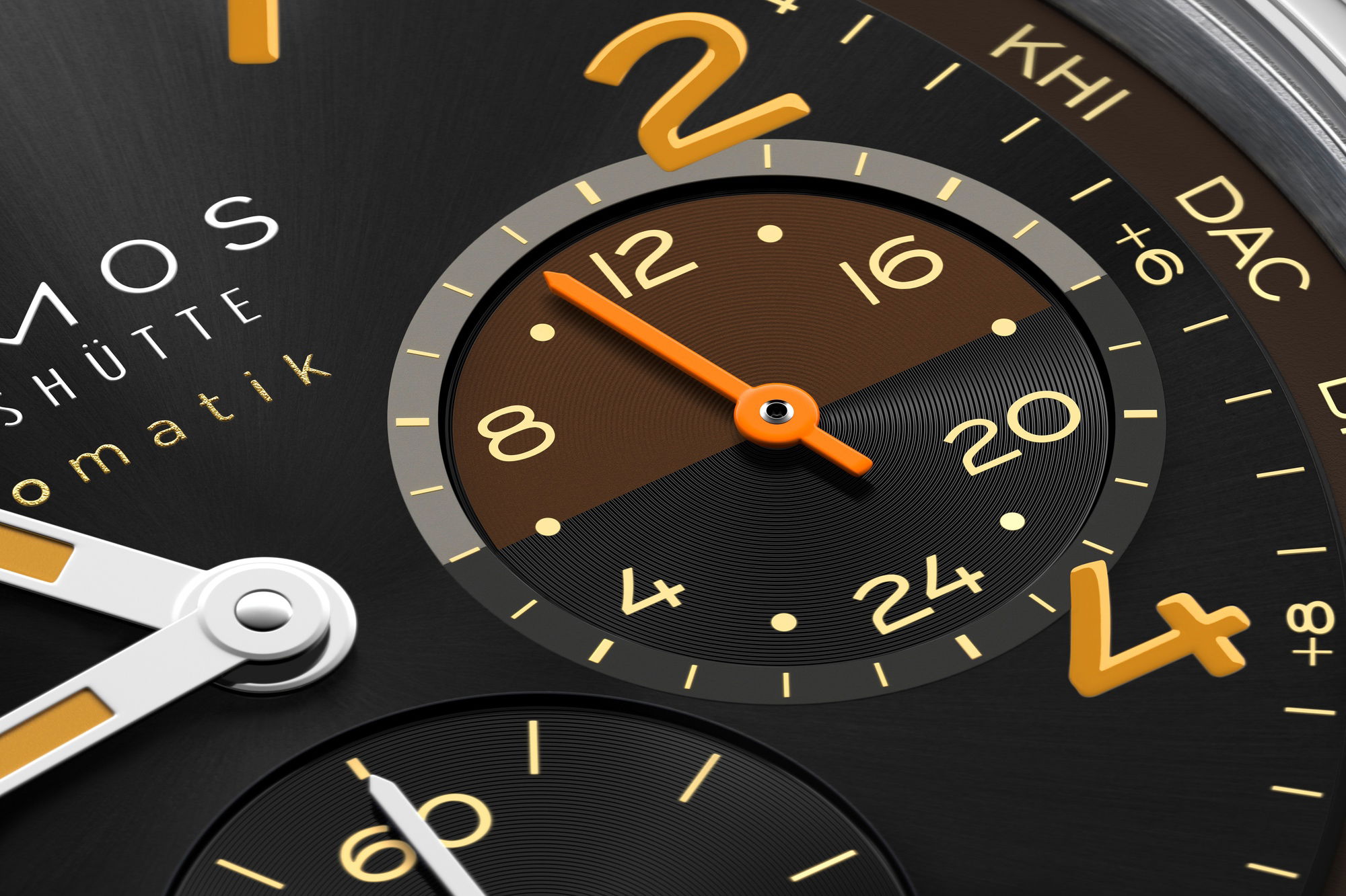 Nomos Glashütte Club Sport neomatik Worldtimer Grid