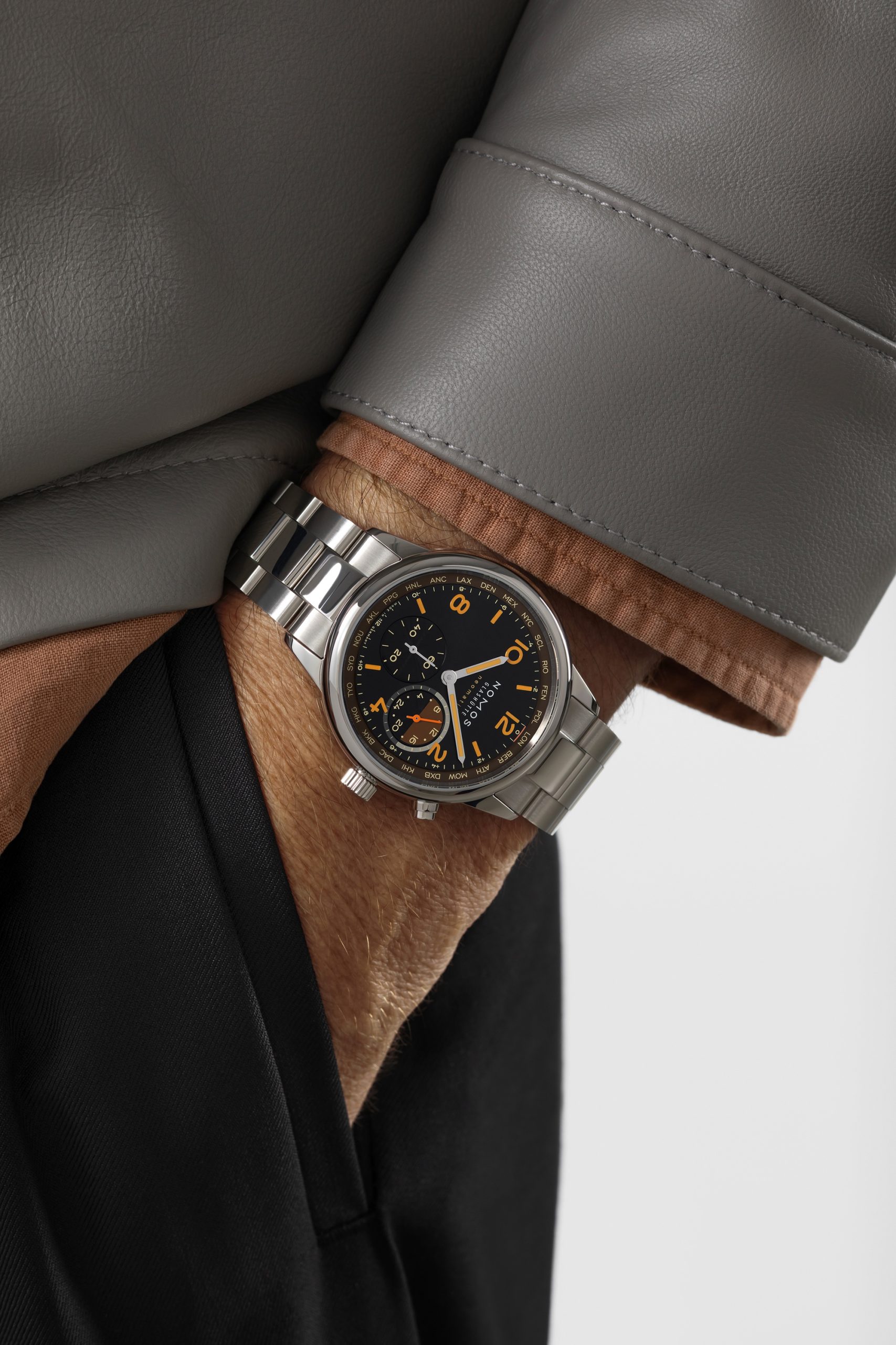 Nomos Glashütte Club Sport neomatik Worldtimer Grid