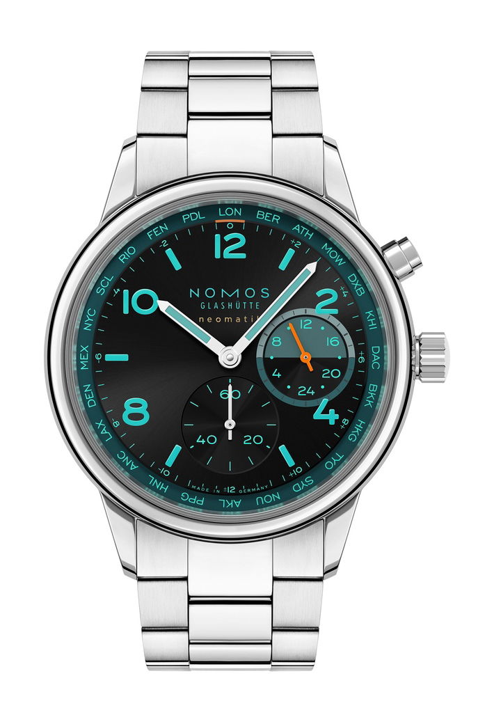 Nomos Glashütte Club Sport neomatik Worldtimer Trace
