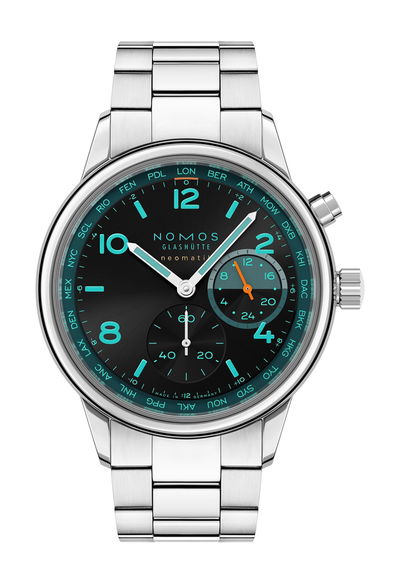 Nomos Glashütte Club Sport neomatik Worldtimer Trace