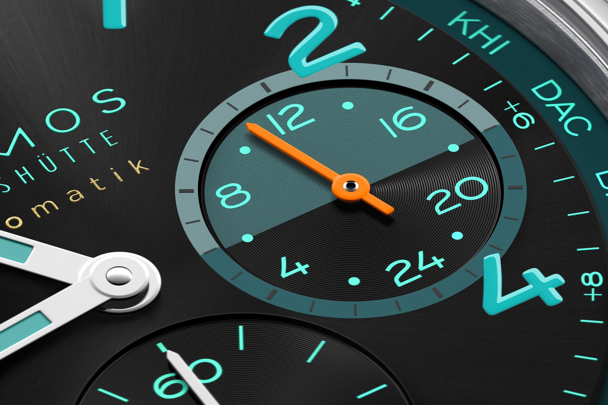 Nomos Glashütte Club Sport neomatik Worldtimer Trace