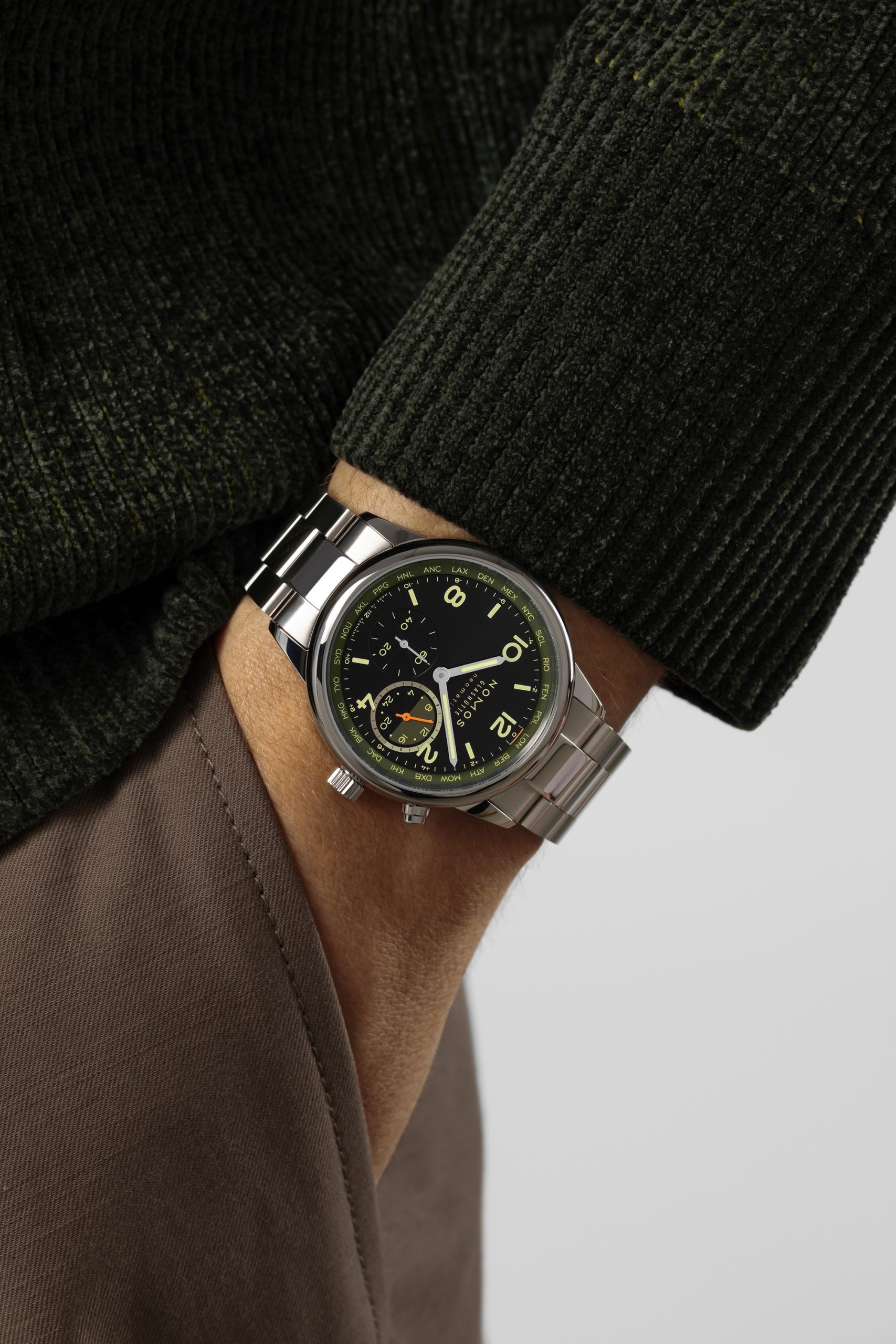 Nomos Glashütte Club Sport neomatik Worldtimer Vector