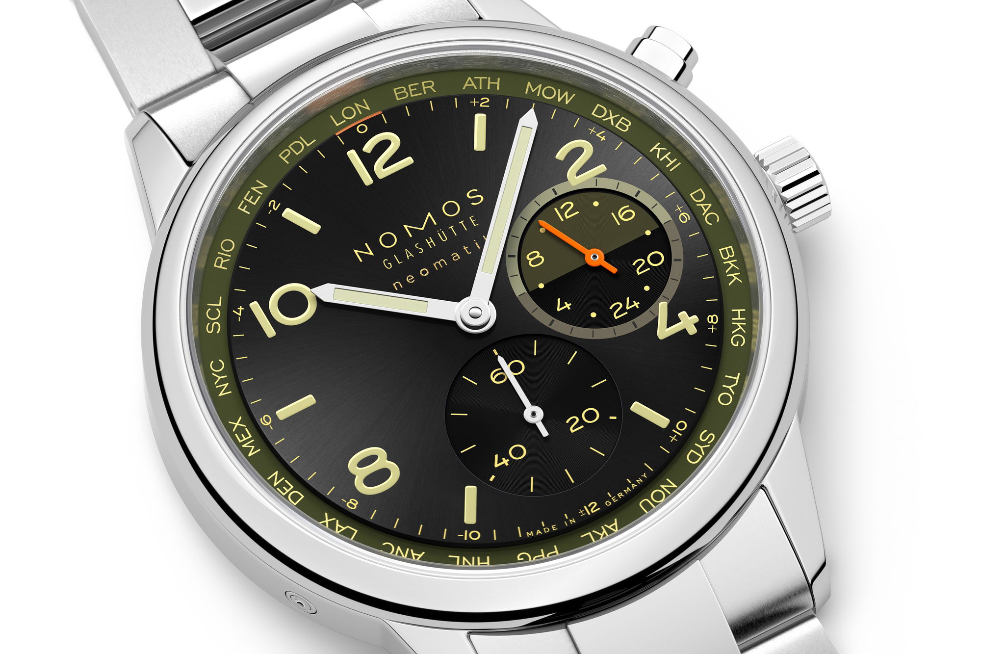 Nomos Glashütte Club Sport neomatik Worldtimer Vector