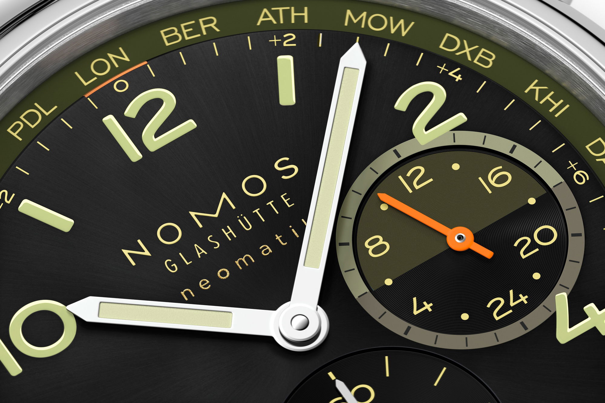 Nomos Glashütte Club Sport neomatik Worldtimer Vector