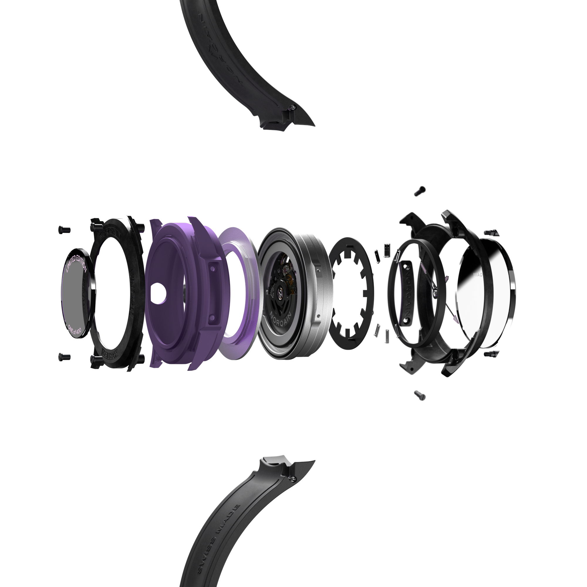 NORQAIN Wild One Skeleton 42 Purple Limited Edition