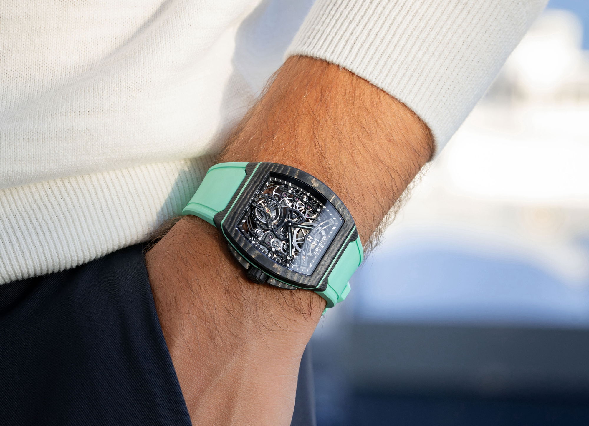 Bianchet B 1.618 Flying Tourbillon UltraFino Las Coloradas Aquamarine Carbon