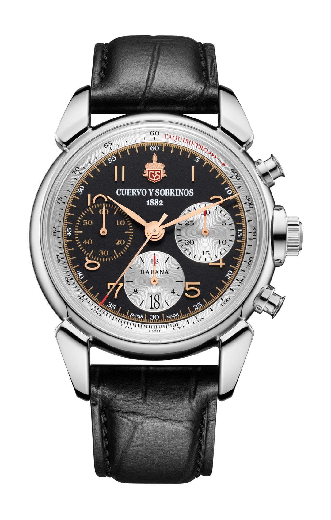 Cuervo y Sobrinos Chronograph Heritage – 3145.1HB – $7,720