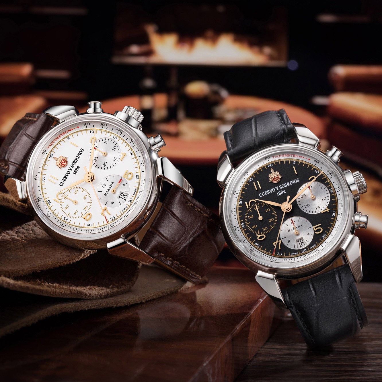 Cuervo y Sobrinos Chronograph Heritage – 3145.1HB – $7,720