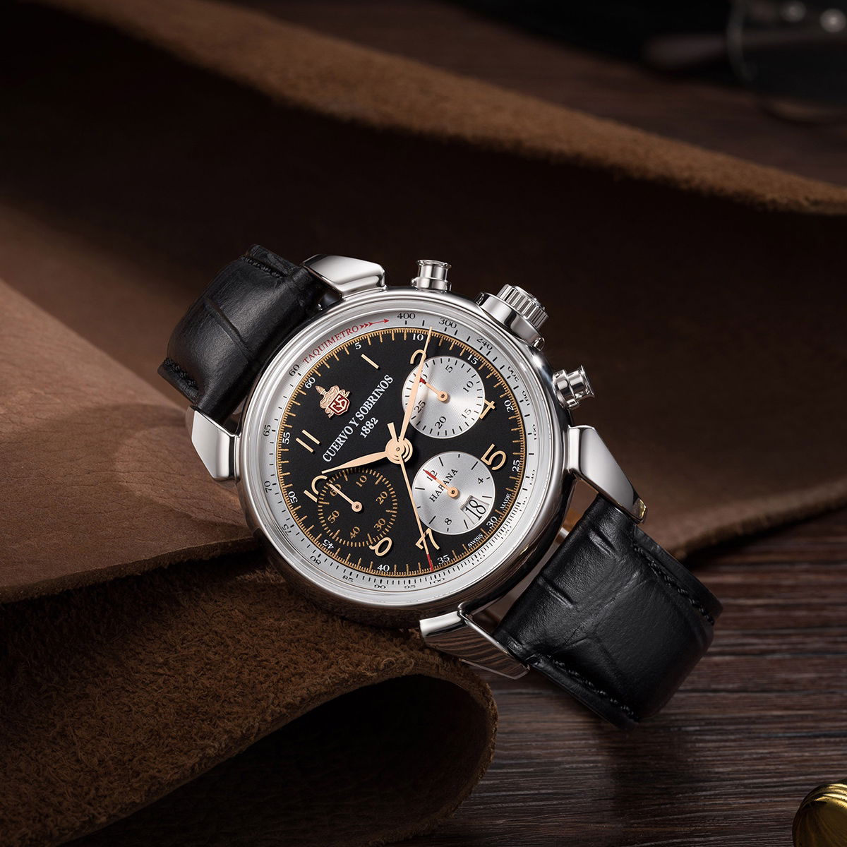 Cuervo y Sobrinos Chronograph Heritage