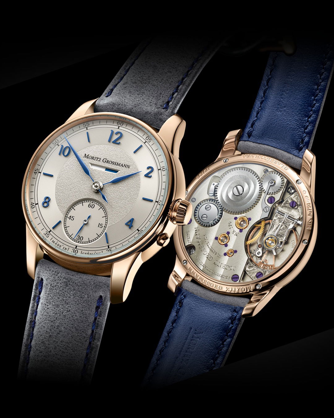Moritz Grossmann Power Reserve Rose Gold Indices