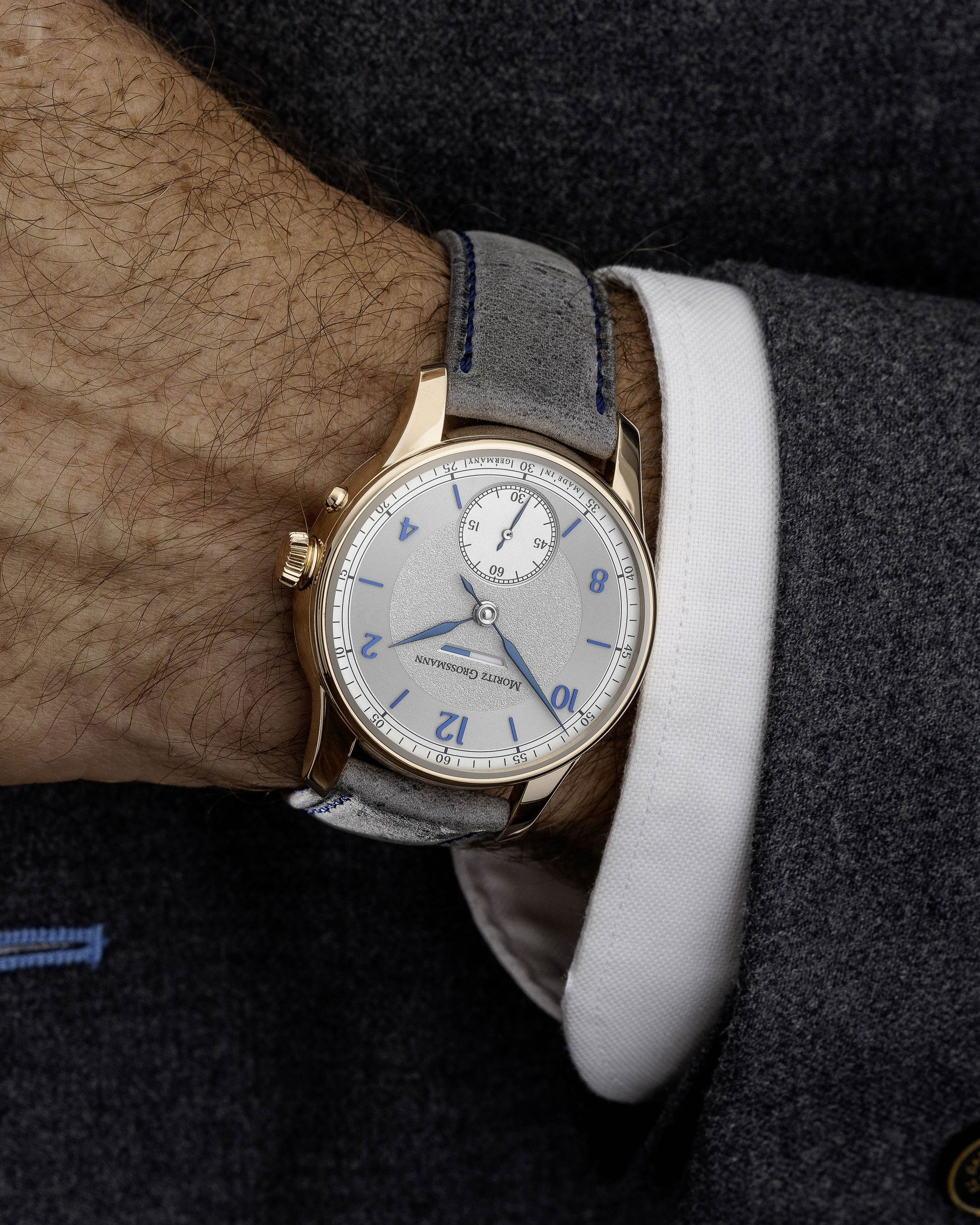 Moritz Grossmann Power Reserve Rose Gold Indices