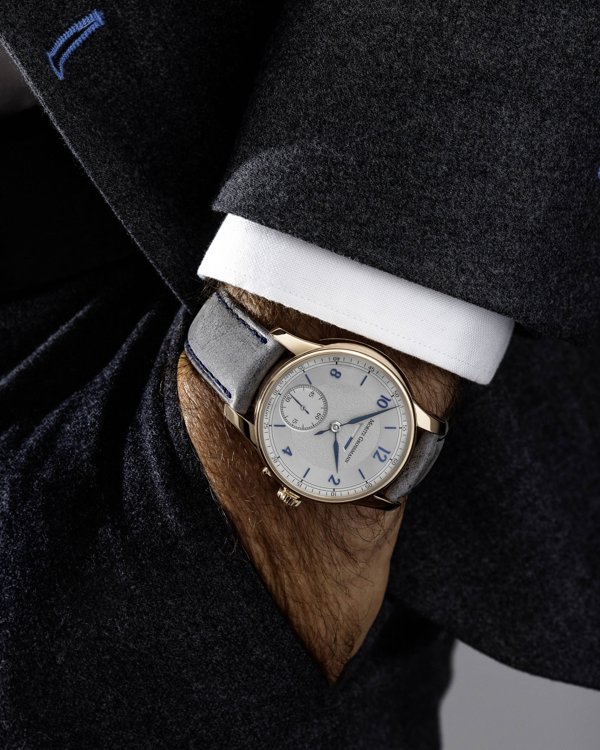 Moritz Grossmann Power Reserve Rose Gold Indices