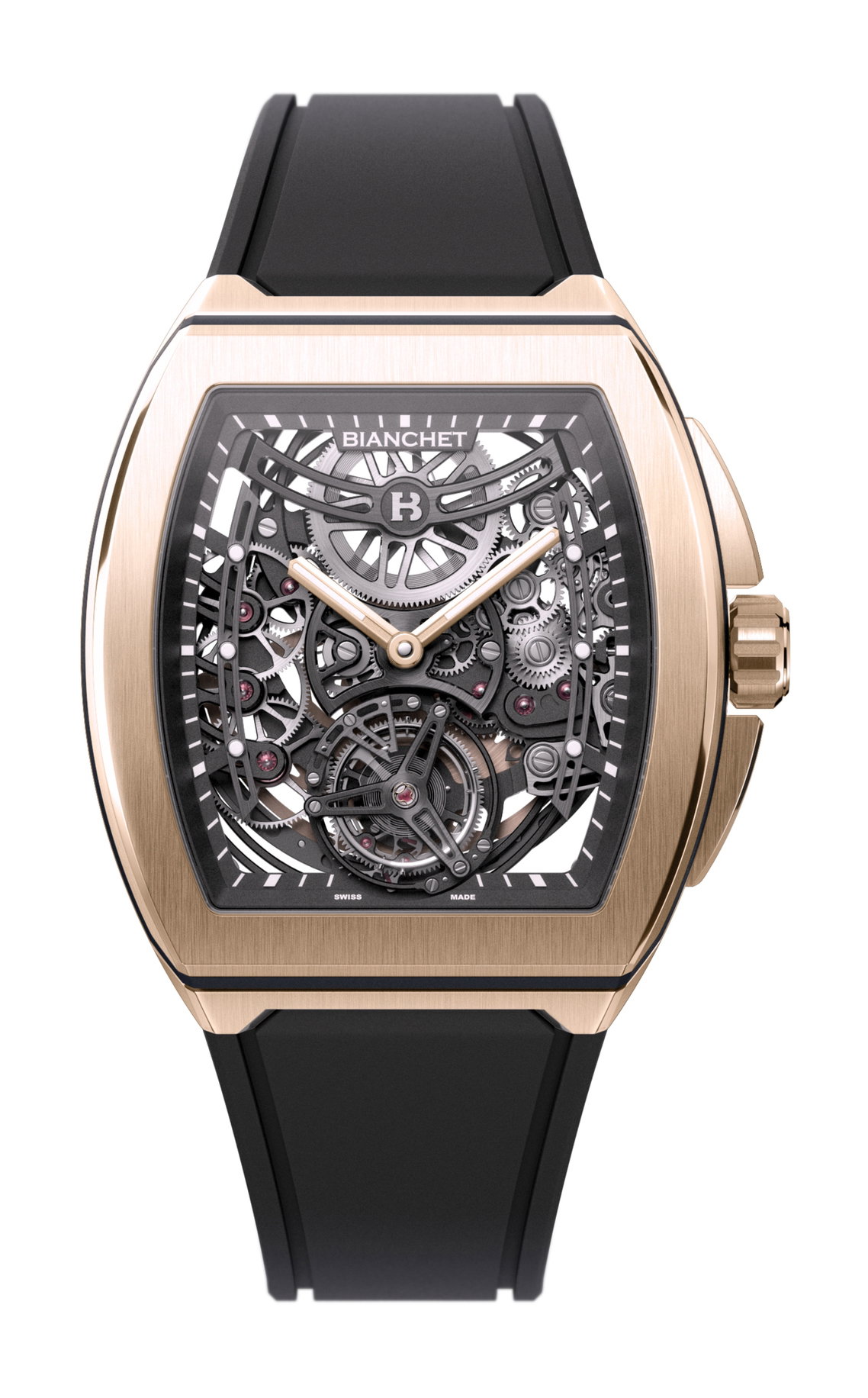 UltraFino Rose Gold Skeleton Black